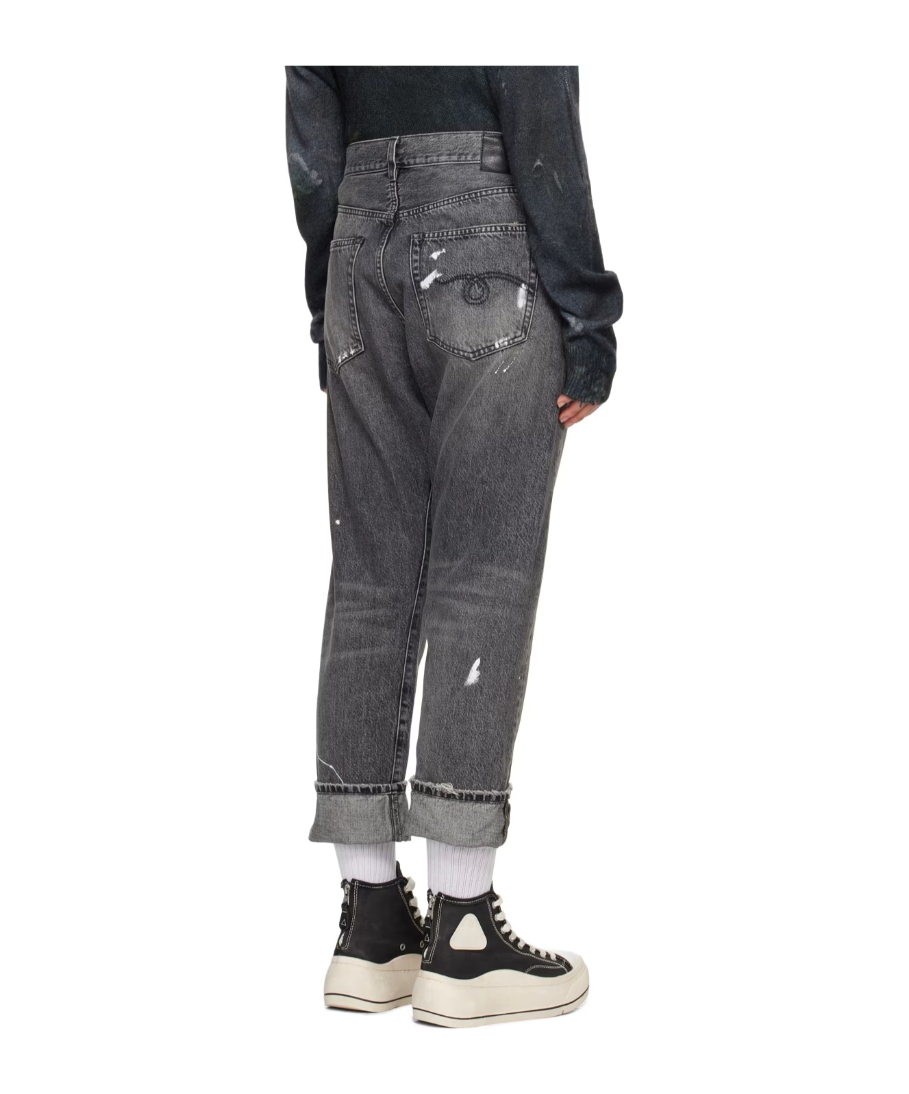 R13 Old Design Jeans Pants In Black