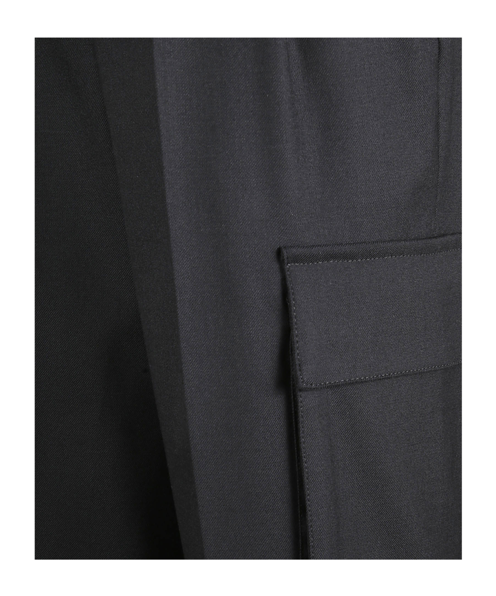 Herno Pleated Cargo Trousers In Black