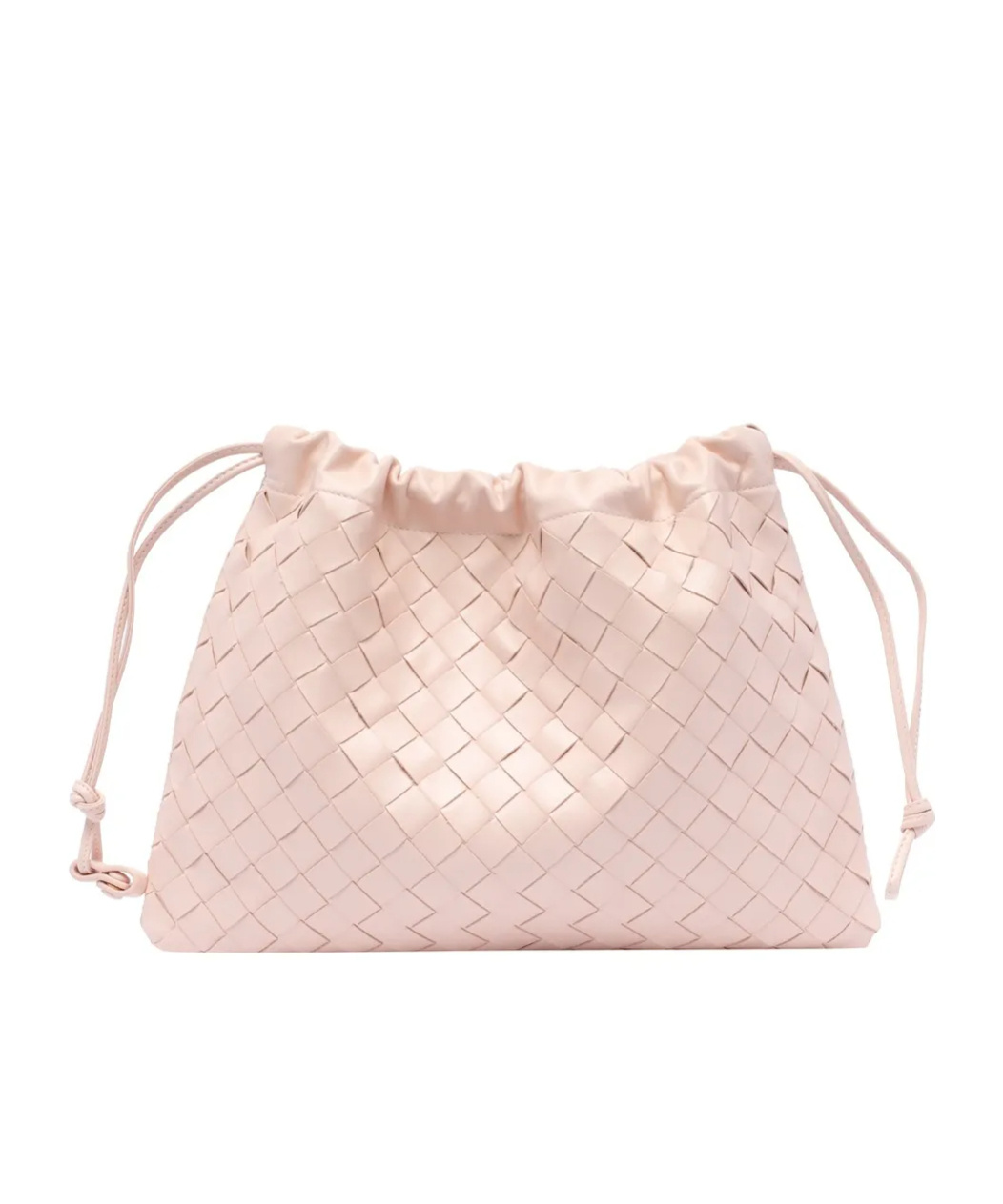 Bottega Veneta Medium Dustbag Intrecciato Leather Shoulder Bag In Nude