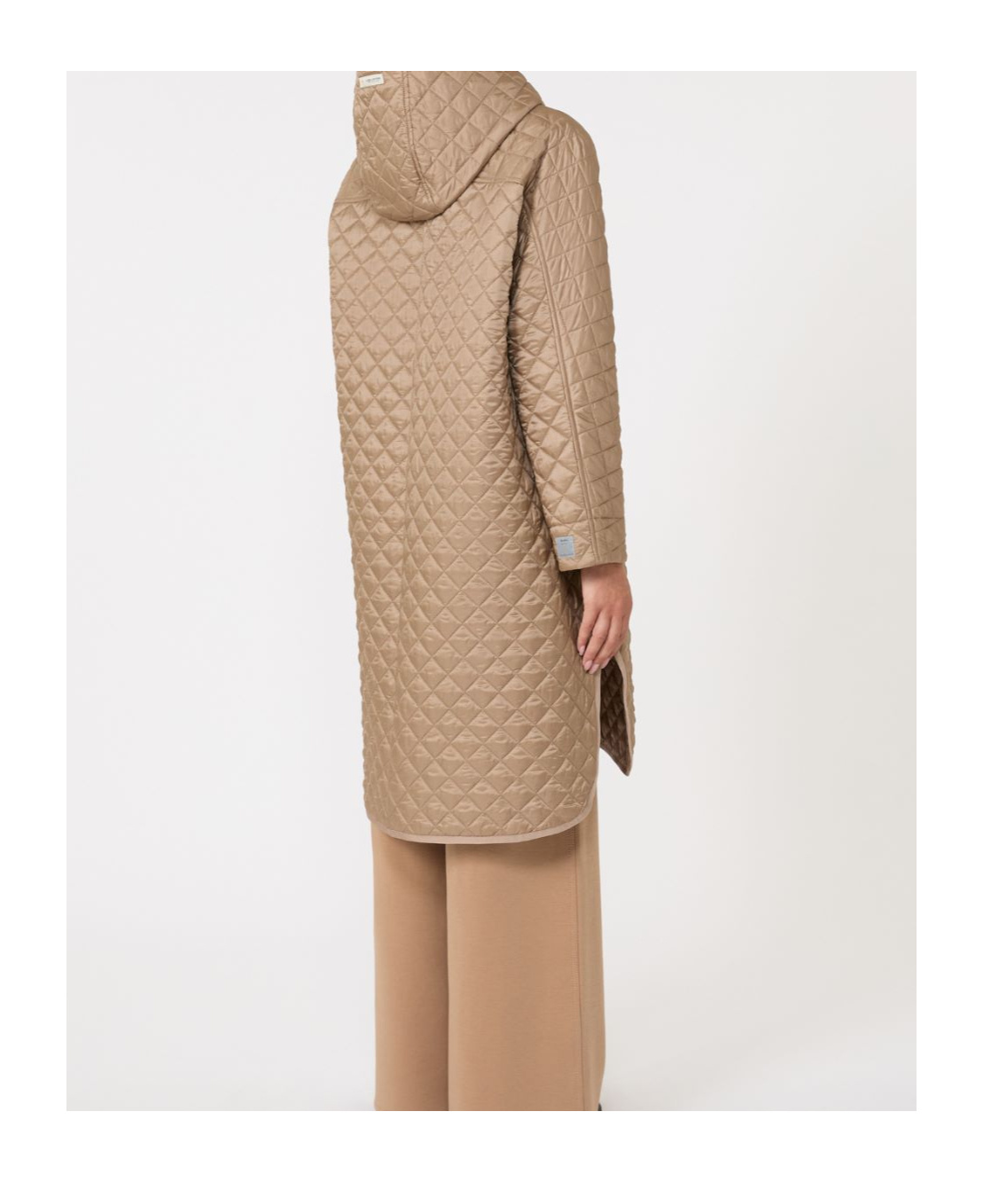 Max Mara Quilted Cotton Jacket In Brown