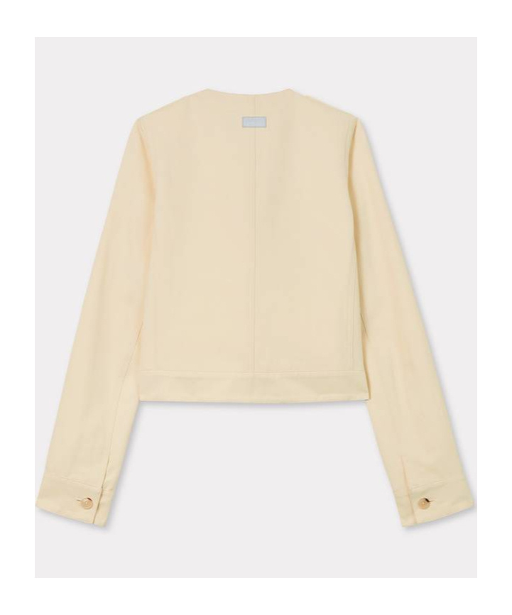 Kenzo Long-sleeved Casual Jacket In Cream