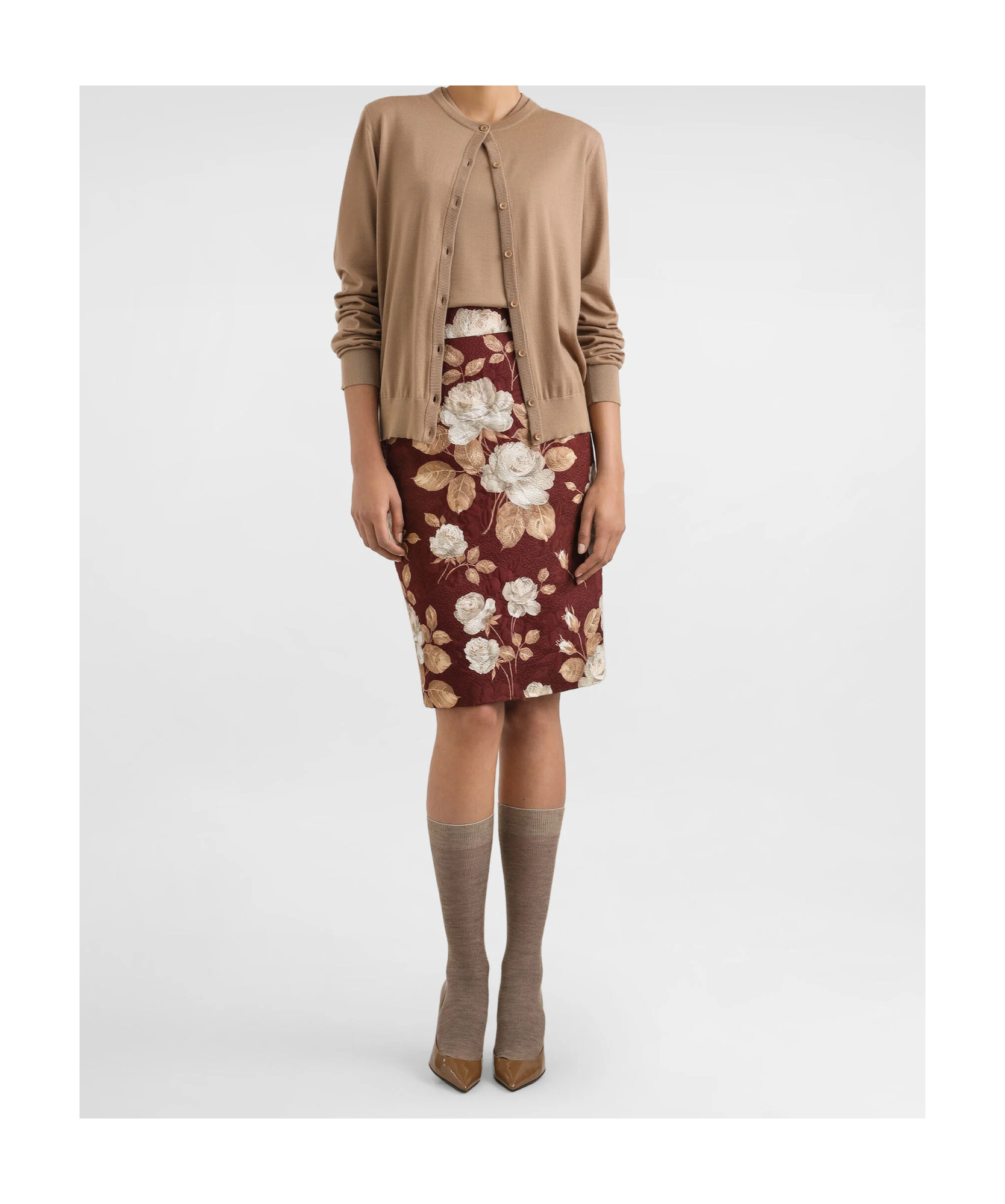 Dolce & Gabbana Pullover In Cashmere In Neutral