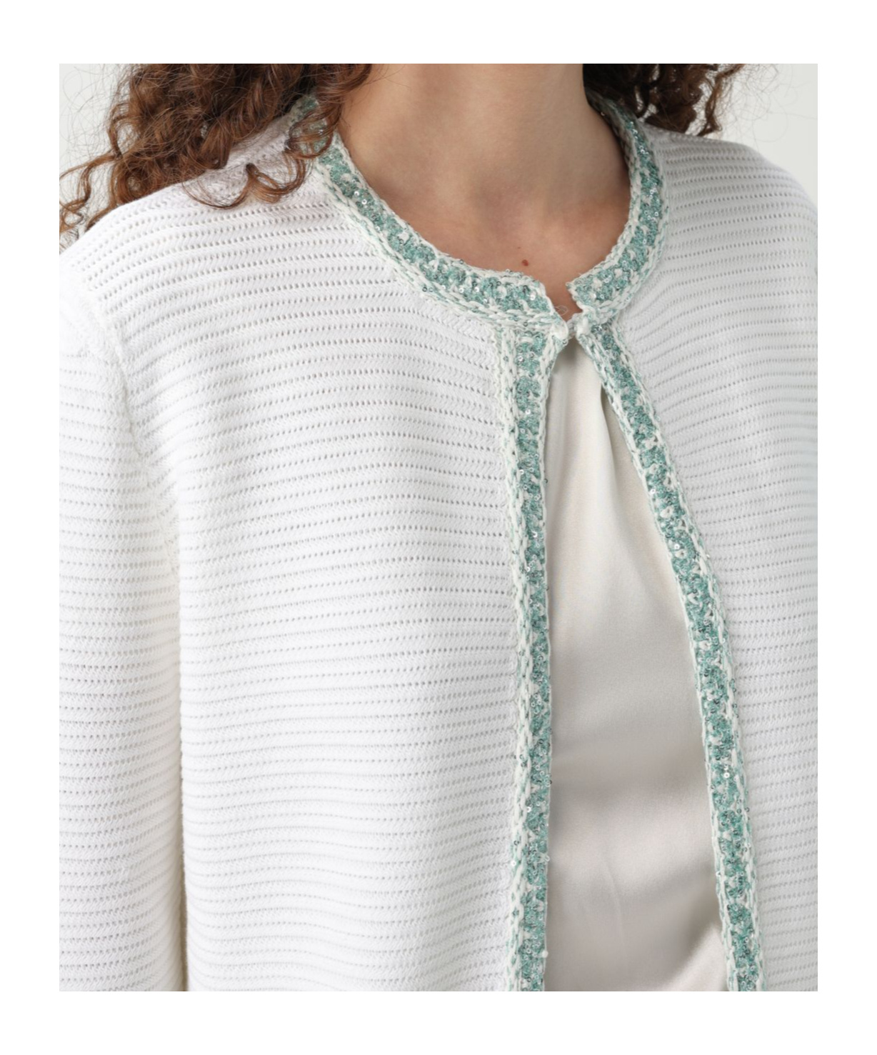 Fabiana Filippi Sequin-embellishment Jacket In White