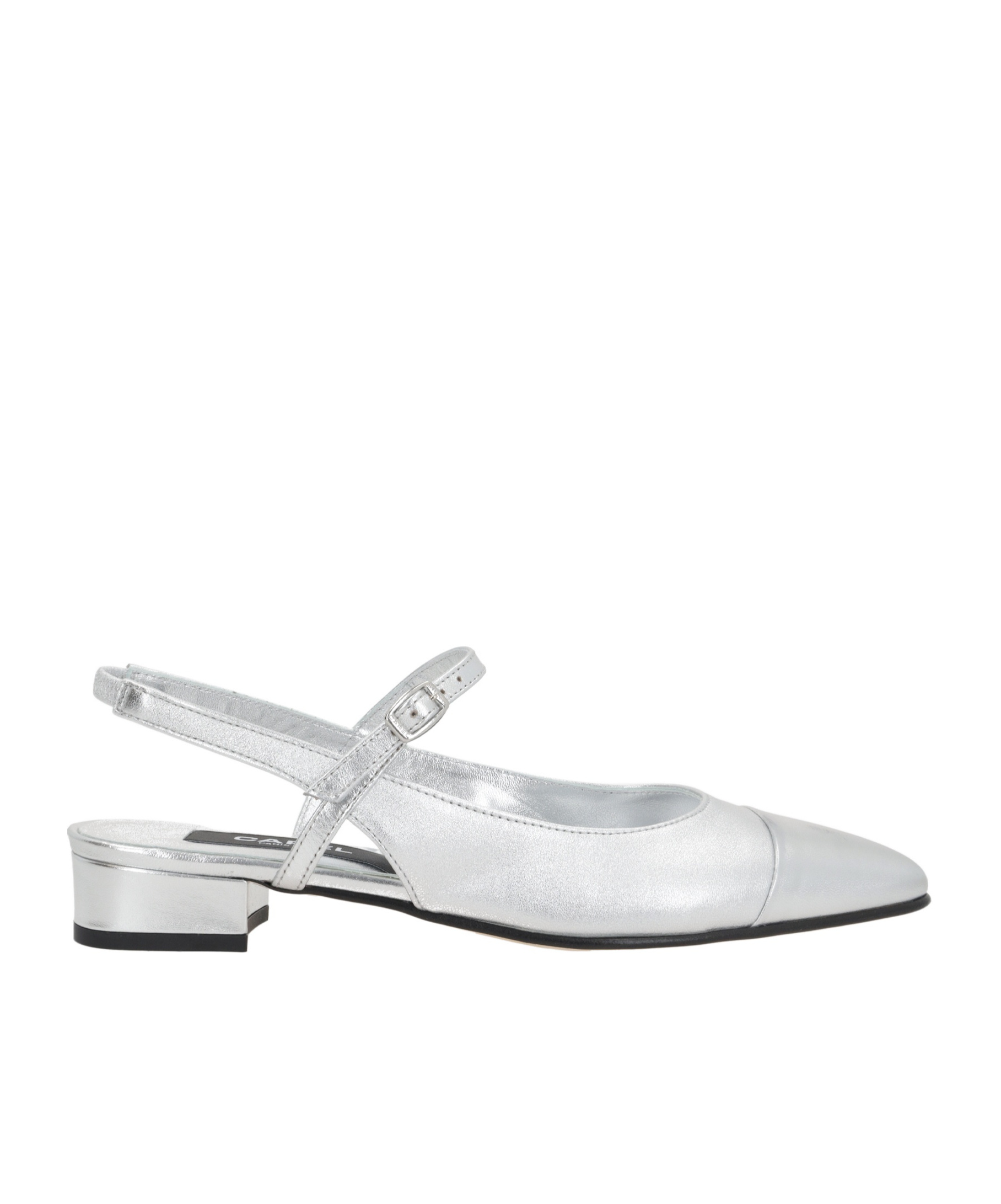 Carel Paris Ankle-strap Flats In White