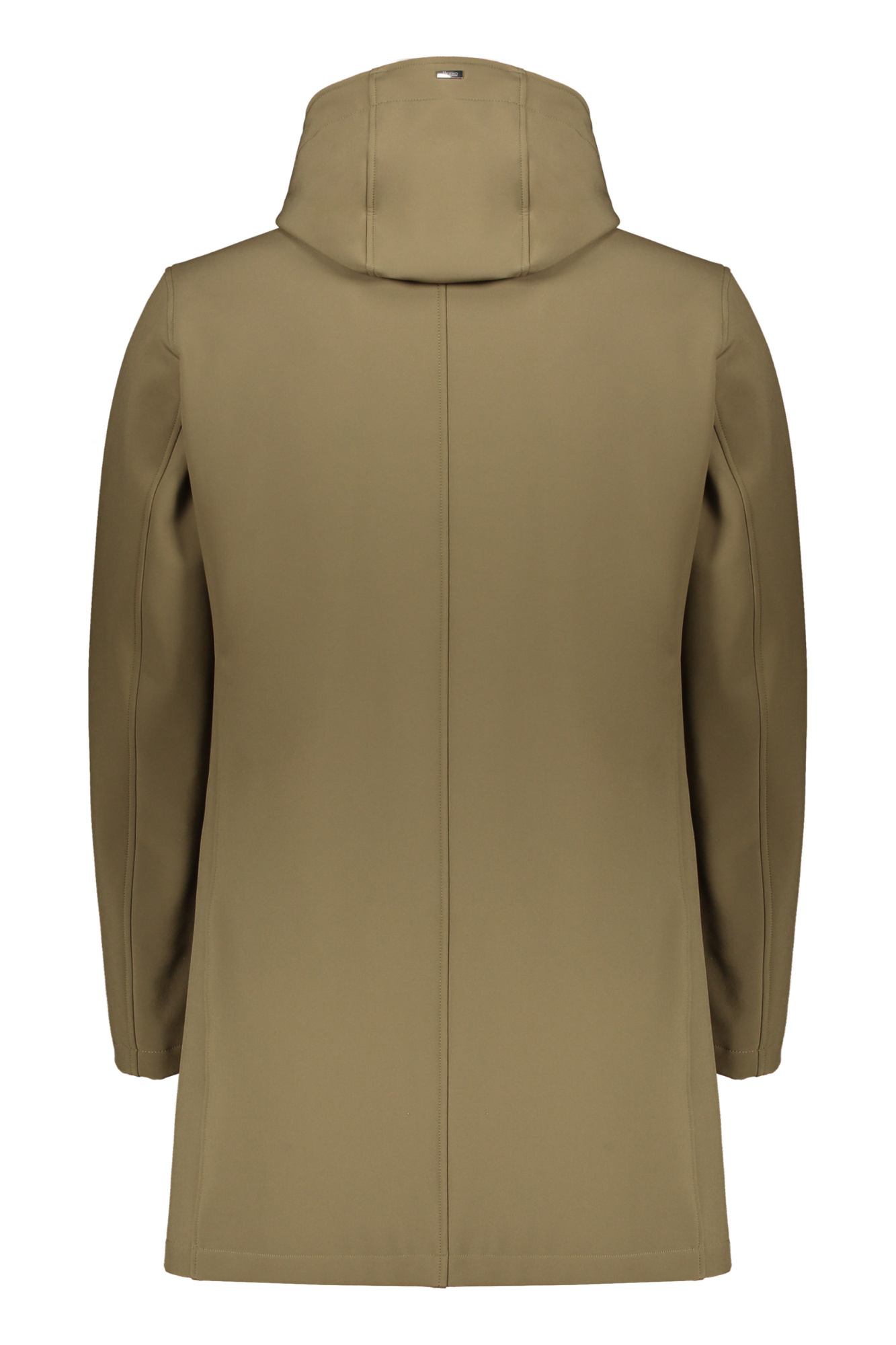 Herno Drawstring-hood Padded Coat In Brown