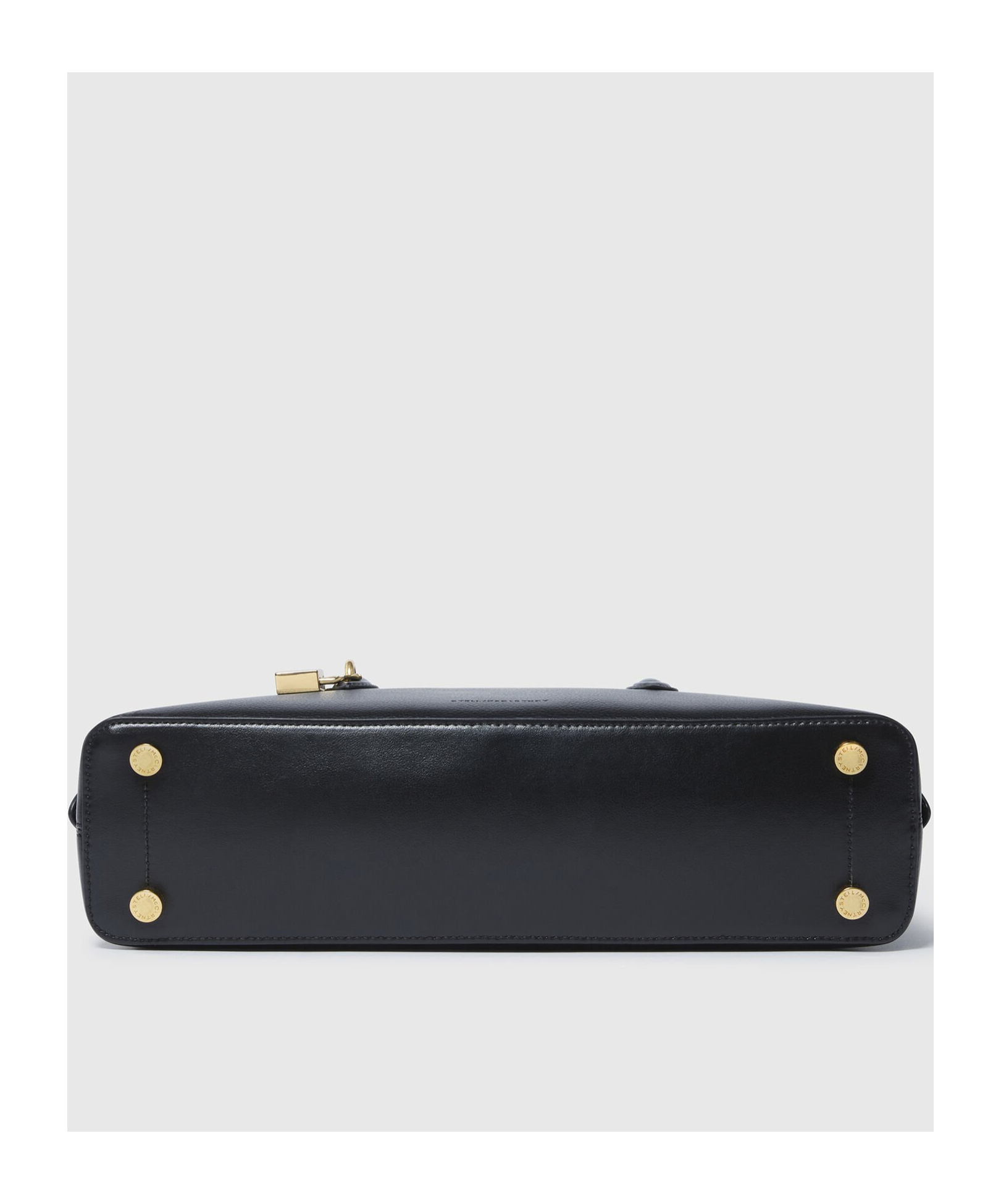Stella Mccartney Structured Shape Shoulder Bag With Gold-tone Hardware In Black