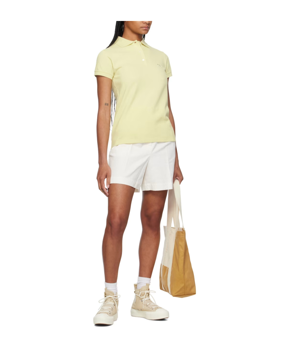 MAISON KITSUNÉ MAISON KITSUNÉ LOGO EMBROIDERED SHORT-SLEEVED POLO SHIRT