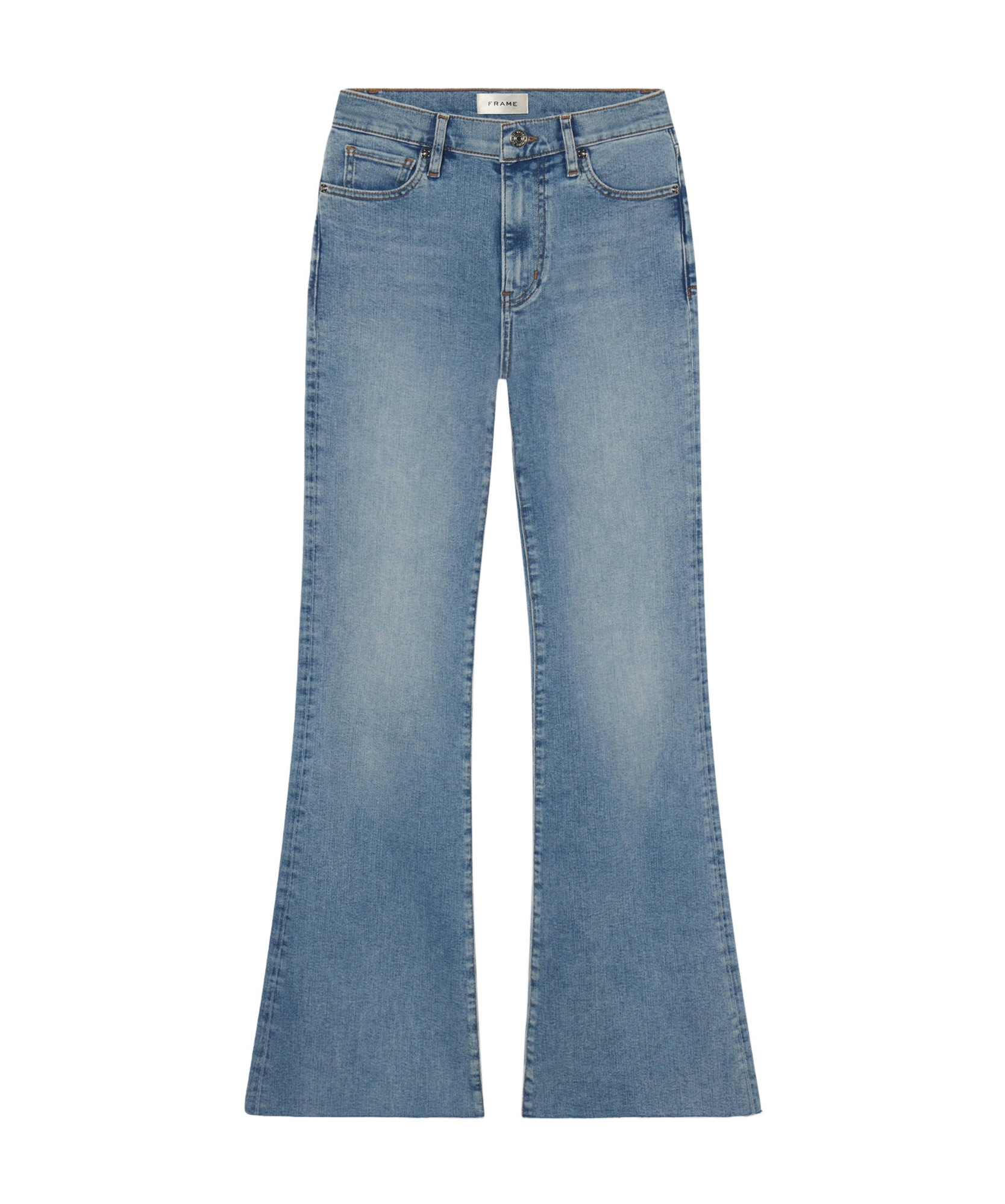 Frame Mid Rise Flare In Blue