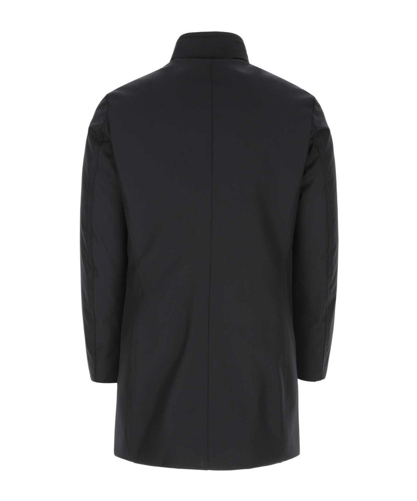 Moorer Coats Featuring High Collar And Side Pockets In Black