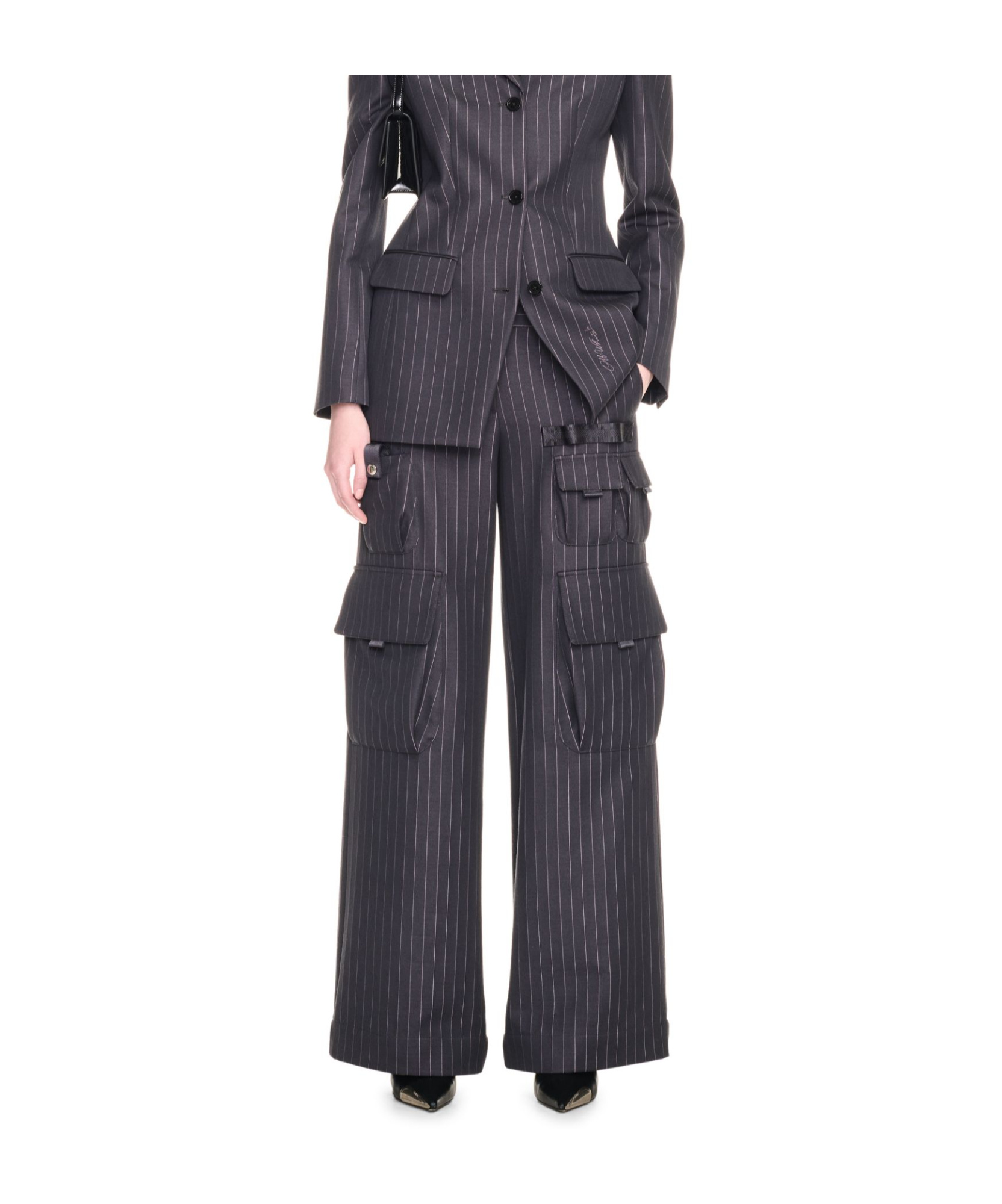 Off-white Toybox Cargo Pants In Black