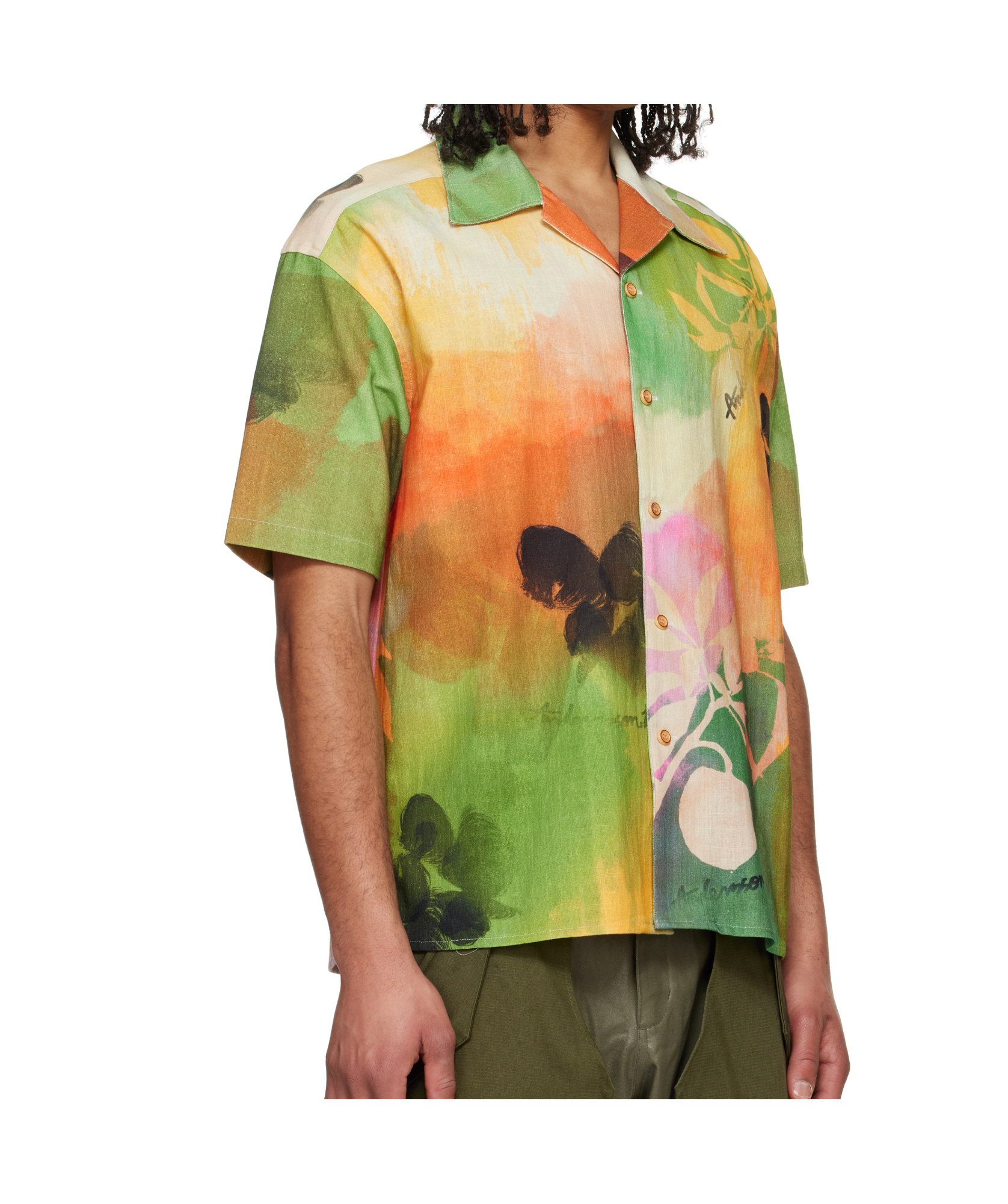 Andersson Bell Ssense Exclusive Multicolor Rhino Tie Dye Print Shirt In Multi-color