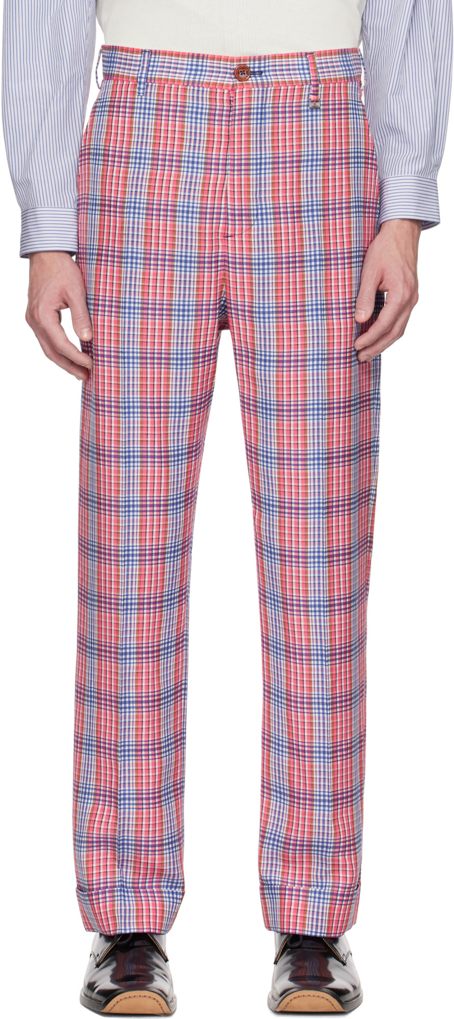Vivienne Westwood Red & Blue Doc Trousers In Red  Blue
