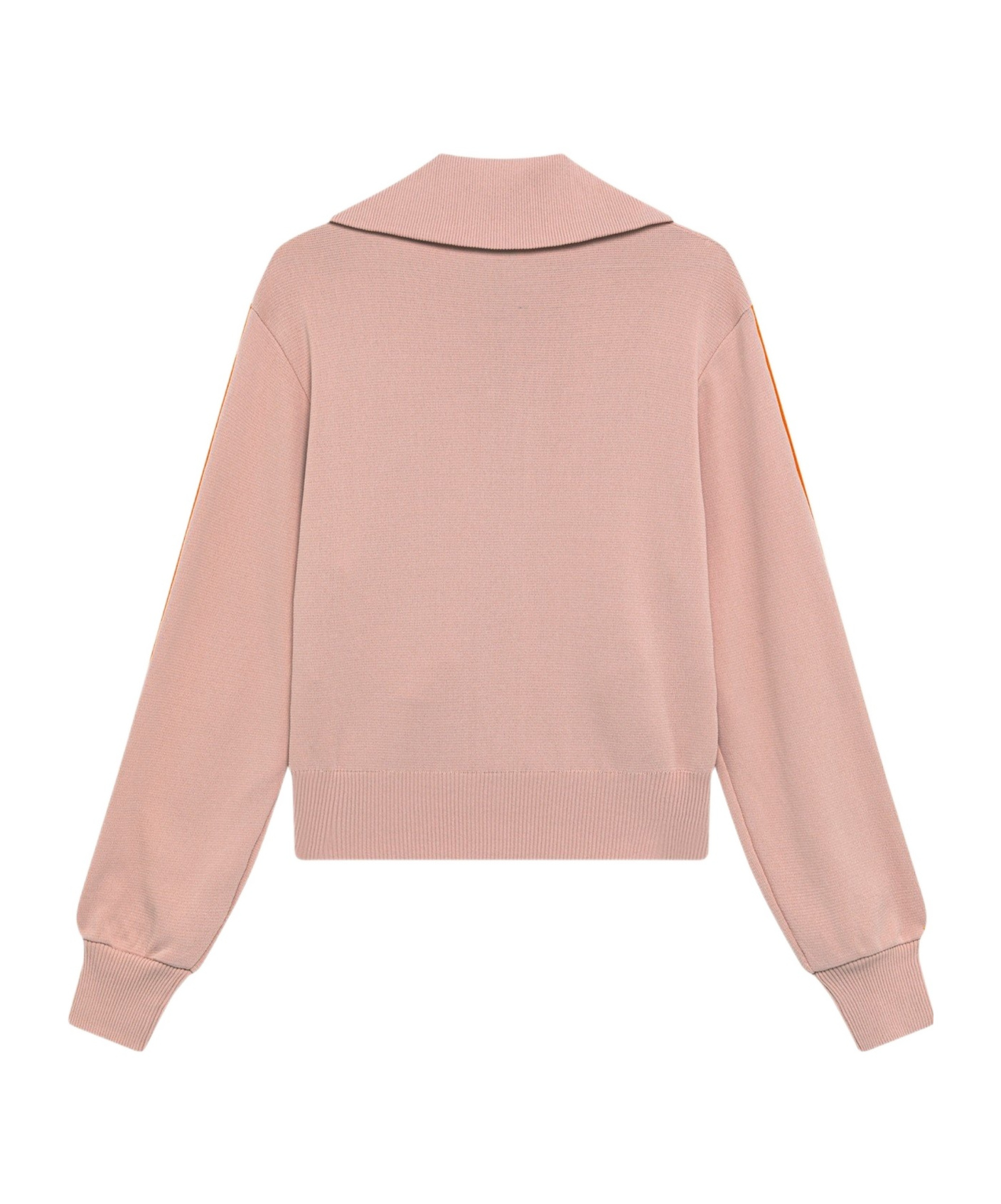 Autry Viscose Blend Jacket With Embroidered Logo And Contrasting Stripes In Pink
