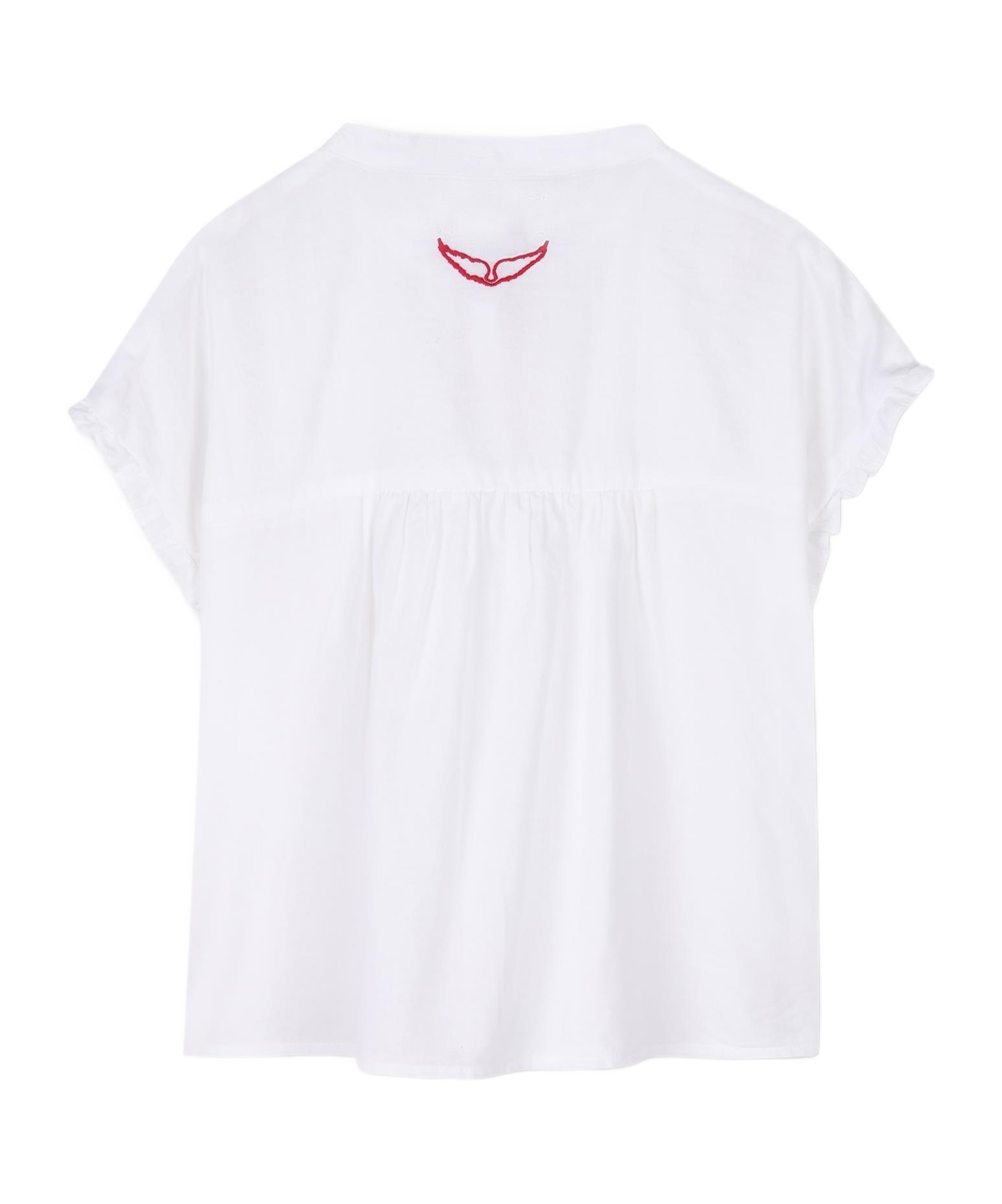 Zadig & Voltaire Bluse Mit Biesendetail In White