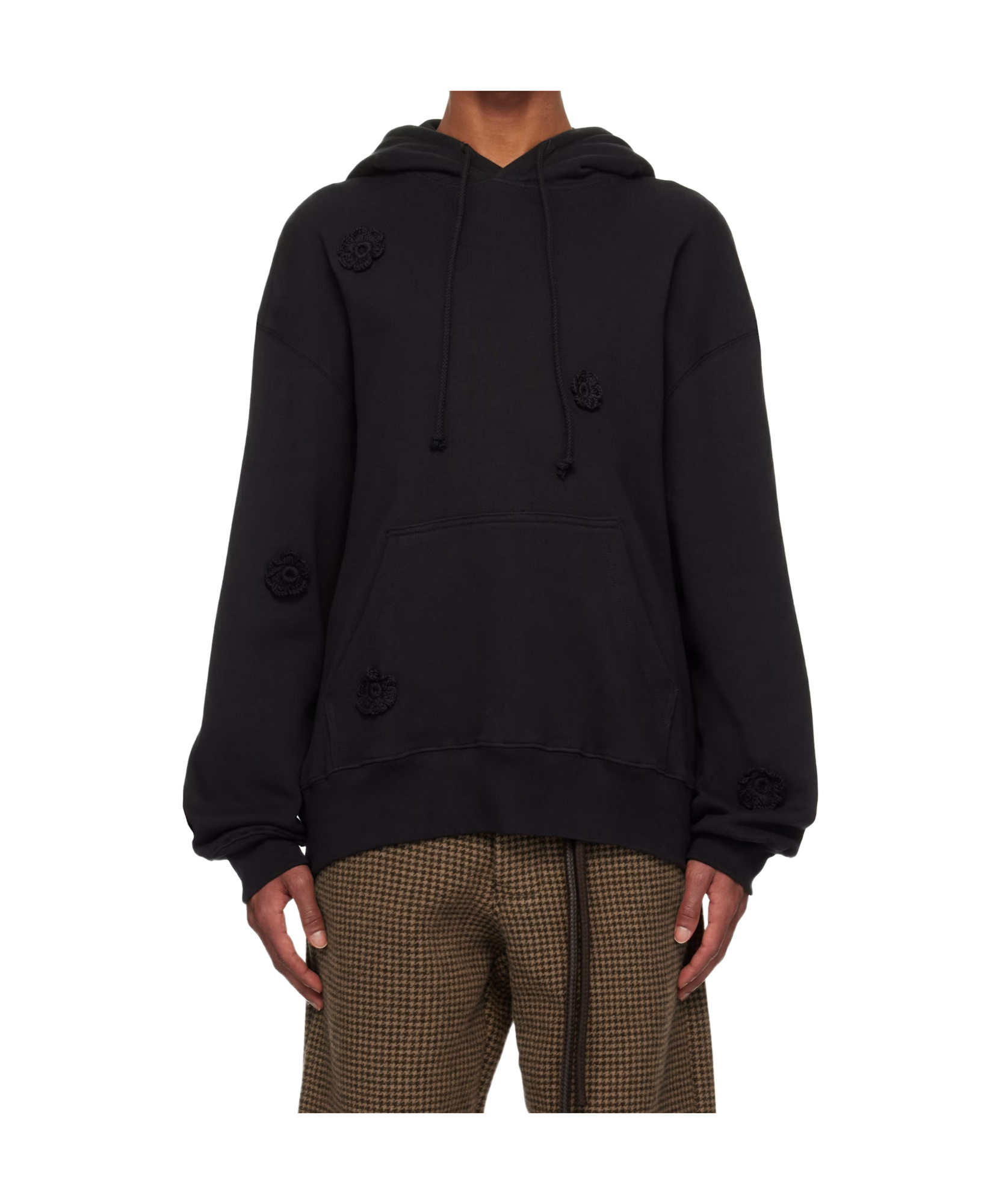 Song For The Mute Floral Detail Hoodie