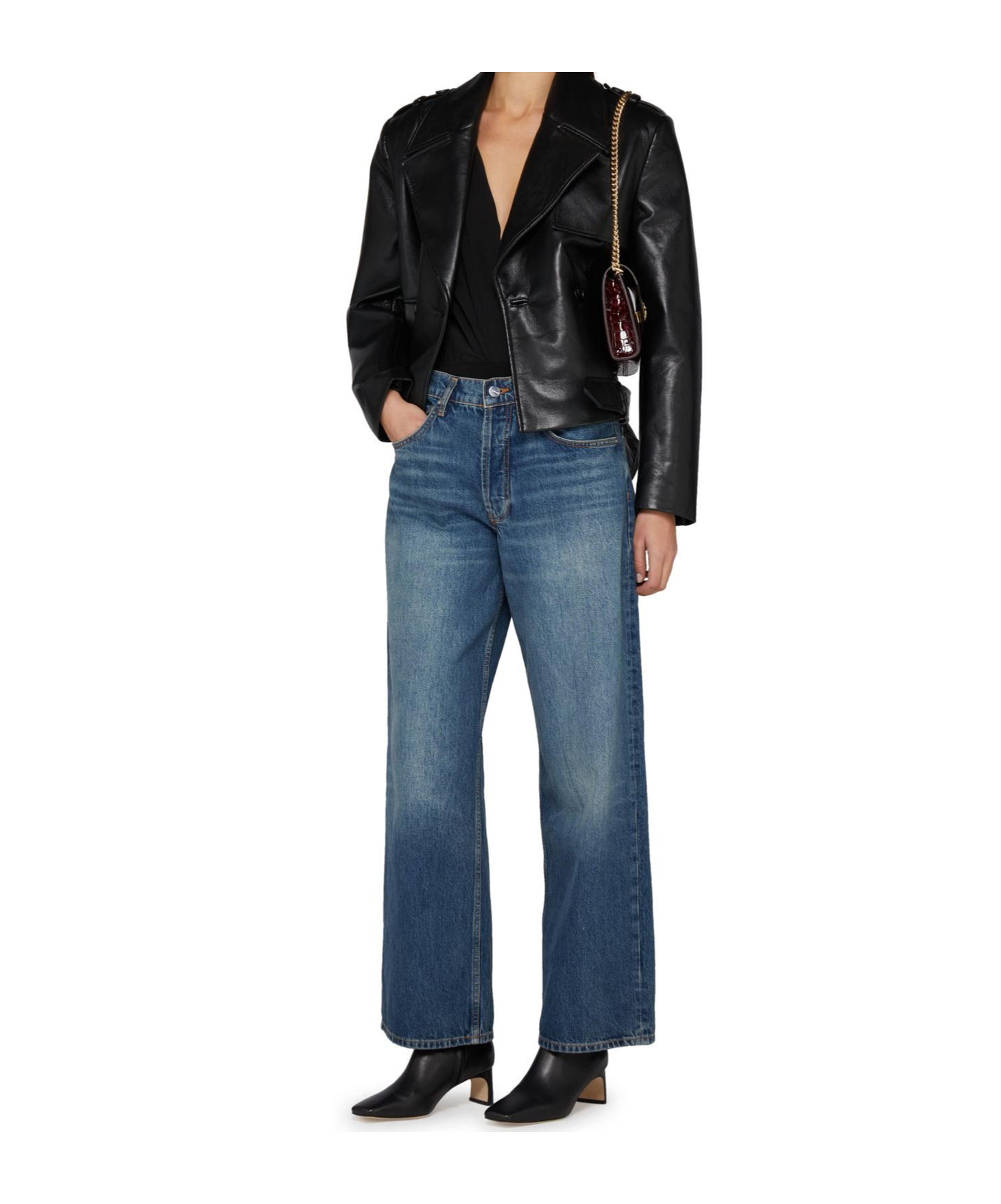 ANINE BING JEANS WITH BELT LOOPS