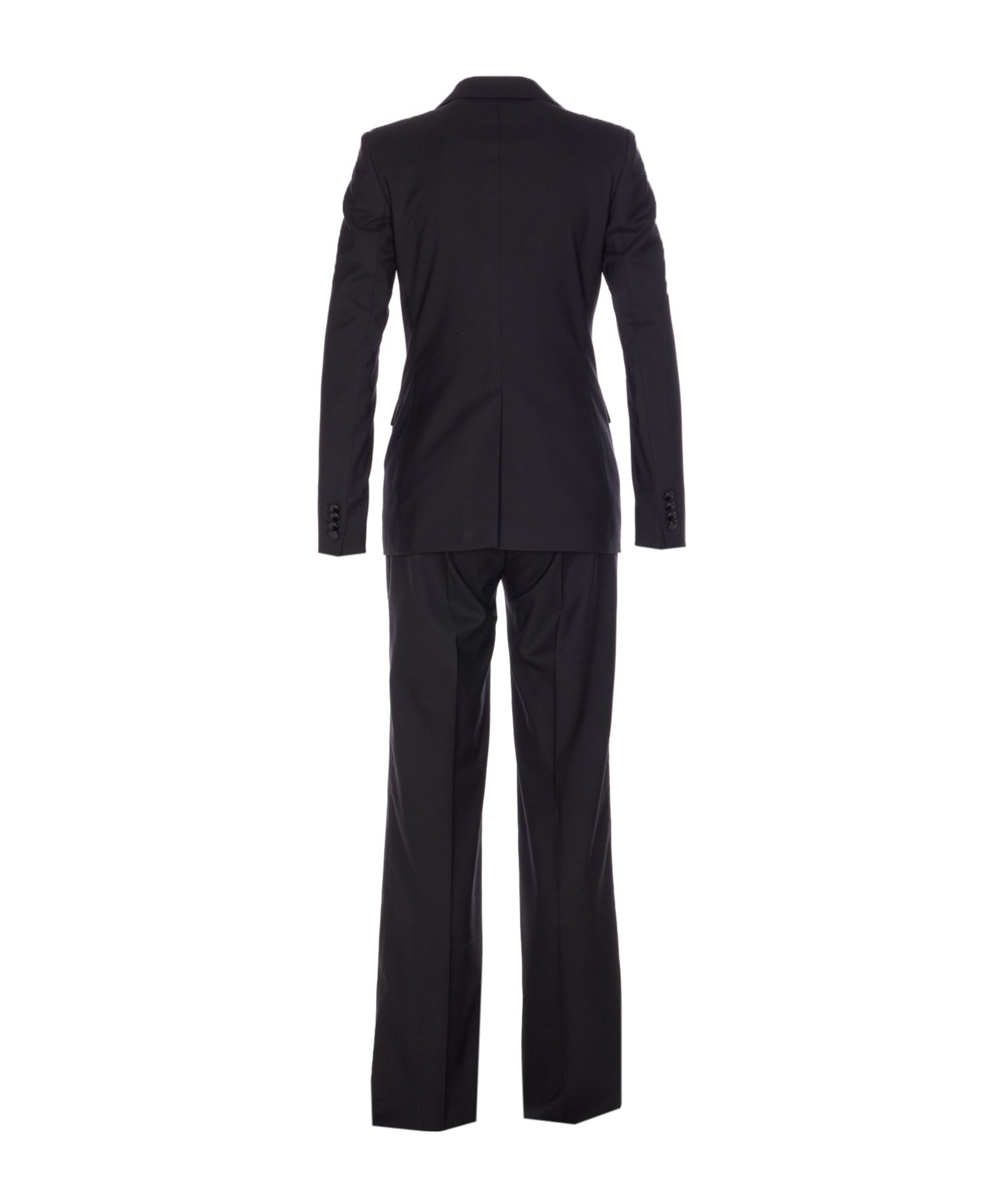Tagliatore Notched Lapel Jacket Long Sleeves Pockets In Black