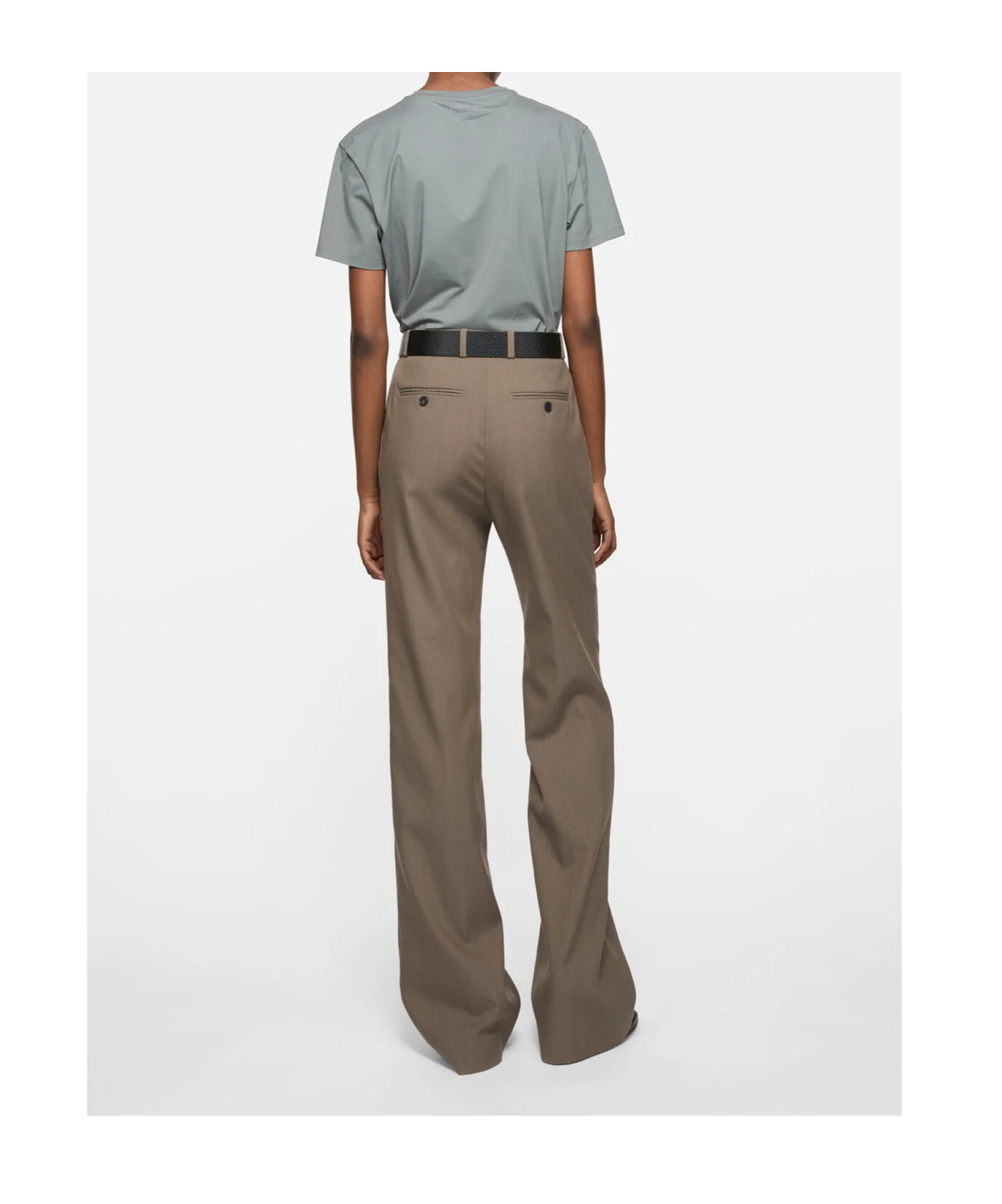 Acne Studios Button Trousers In Brown