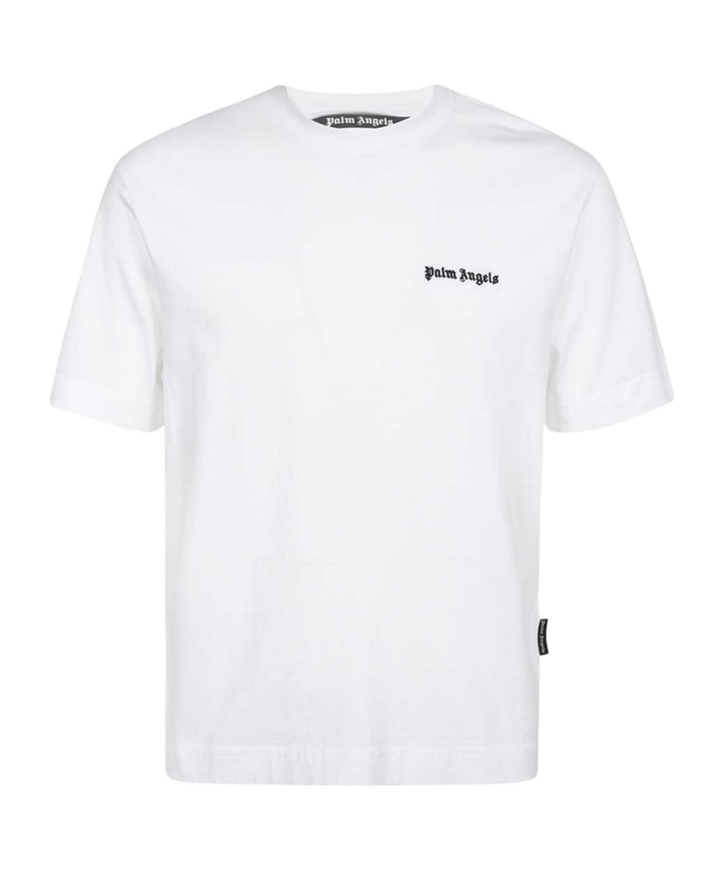 Palm Angels White T-shirt With Frontal Logo In White