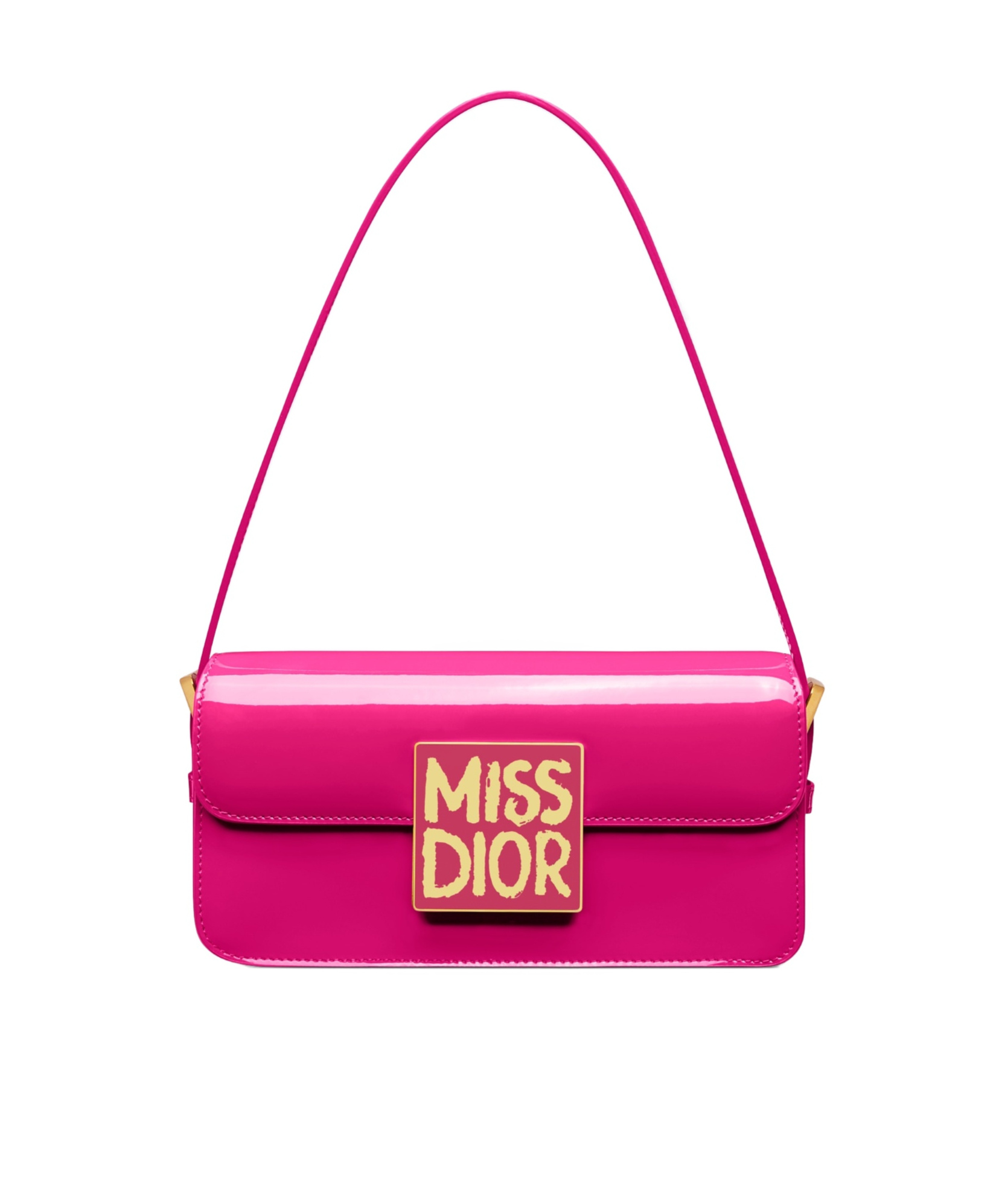 Dior Miss Flip Shoulder Bag In Pink