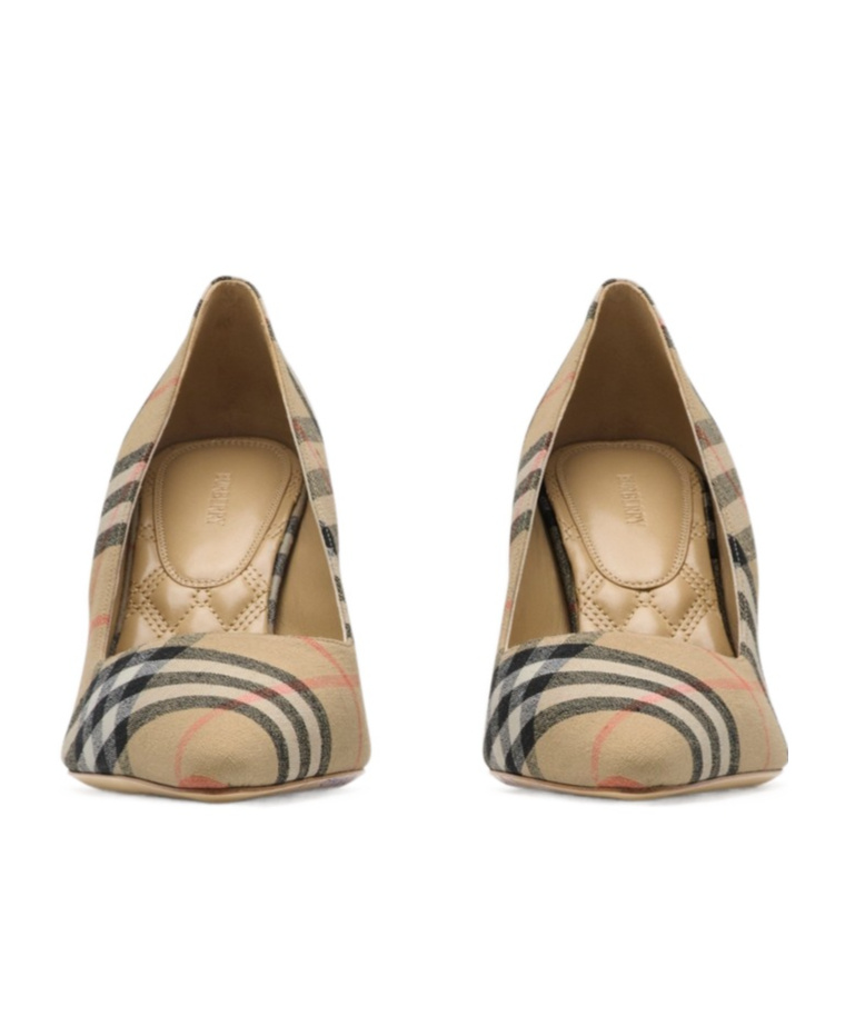Burberry Archivio Check Baby Pumps