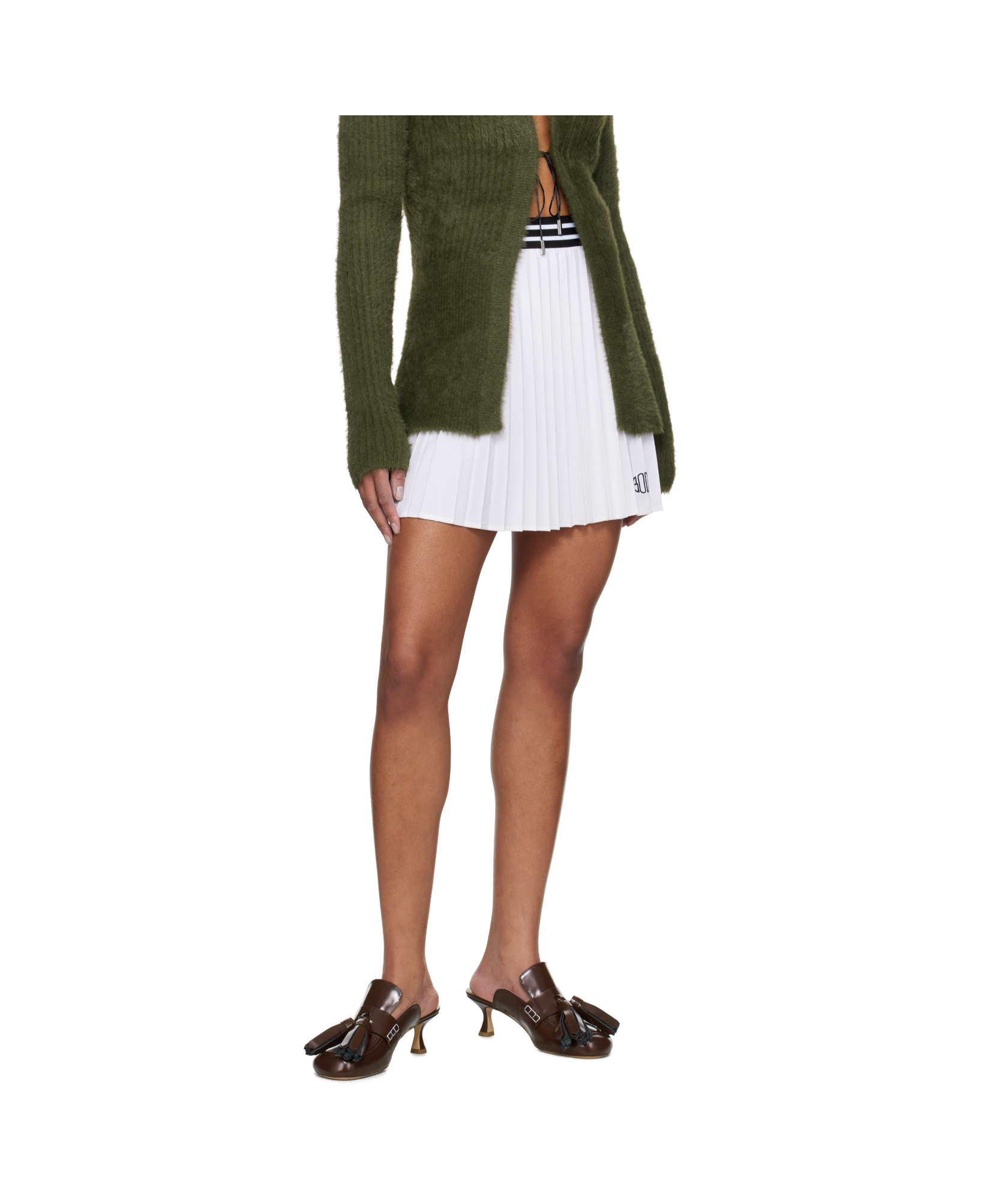 Shop Bode Court Miniskirt In Brown