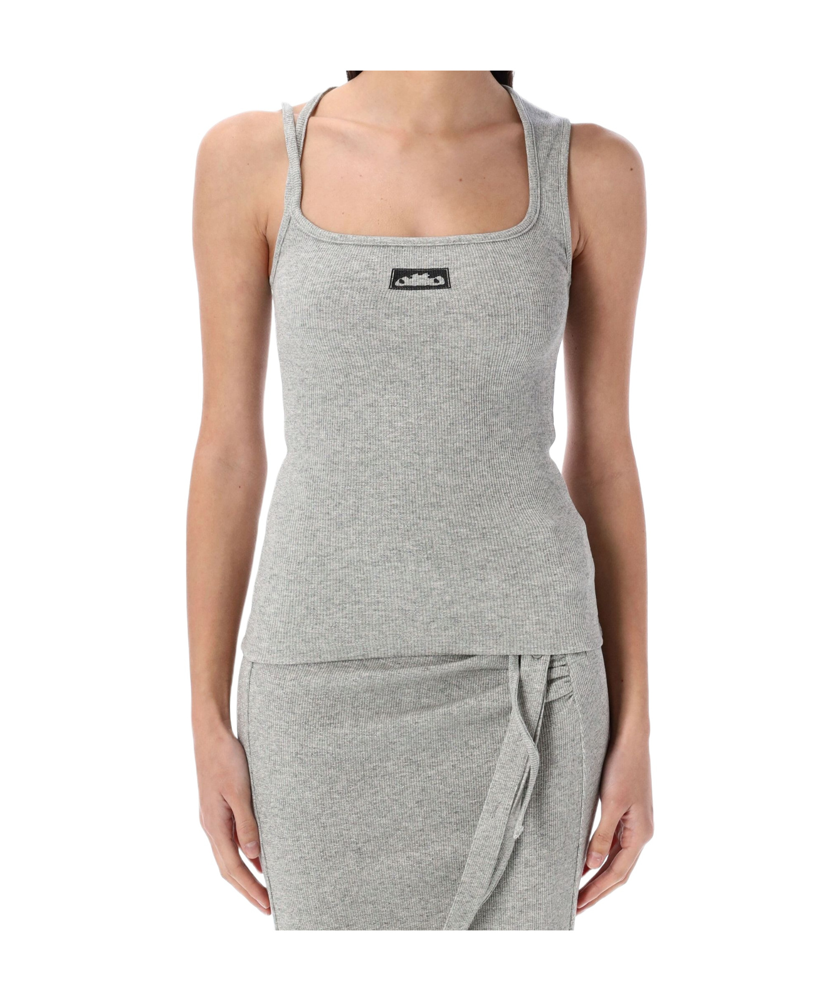 Ottolinger Dirndl Rib Tank Top Tank Top In Gray