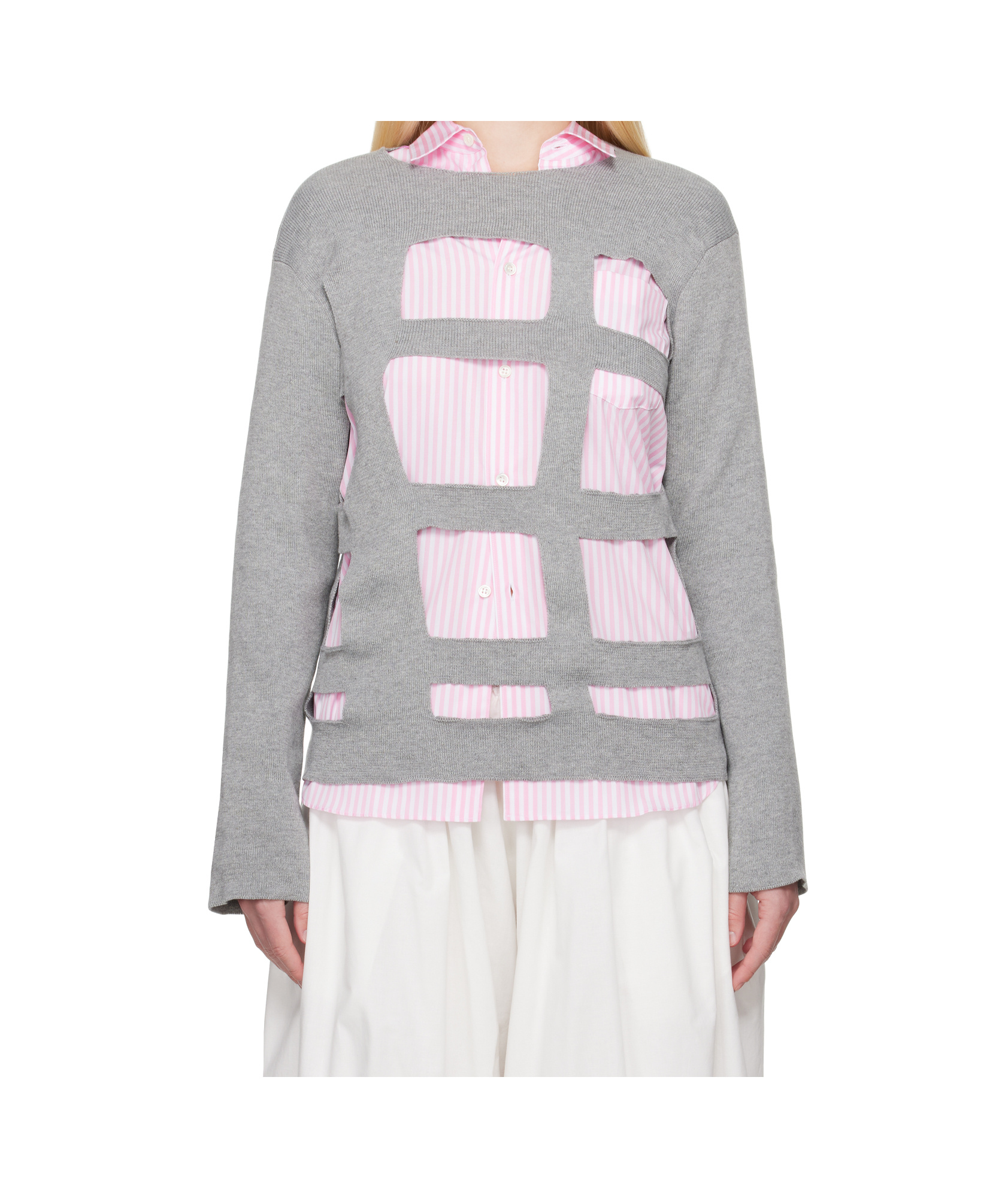 Comme Des Garçons Crew Neck Long Sleeve Sweater
