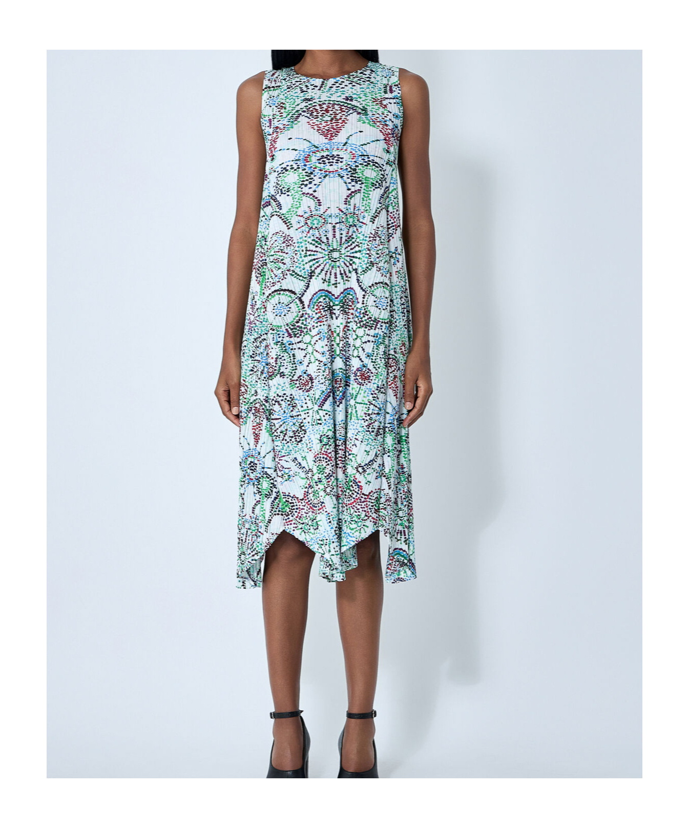 Issey Miyake Light Festival Dress In Multi