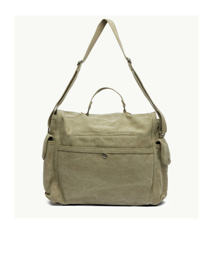 A.p.c. Shoulder Bag Logo Adjustable Strap Top Handle In Green