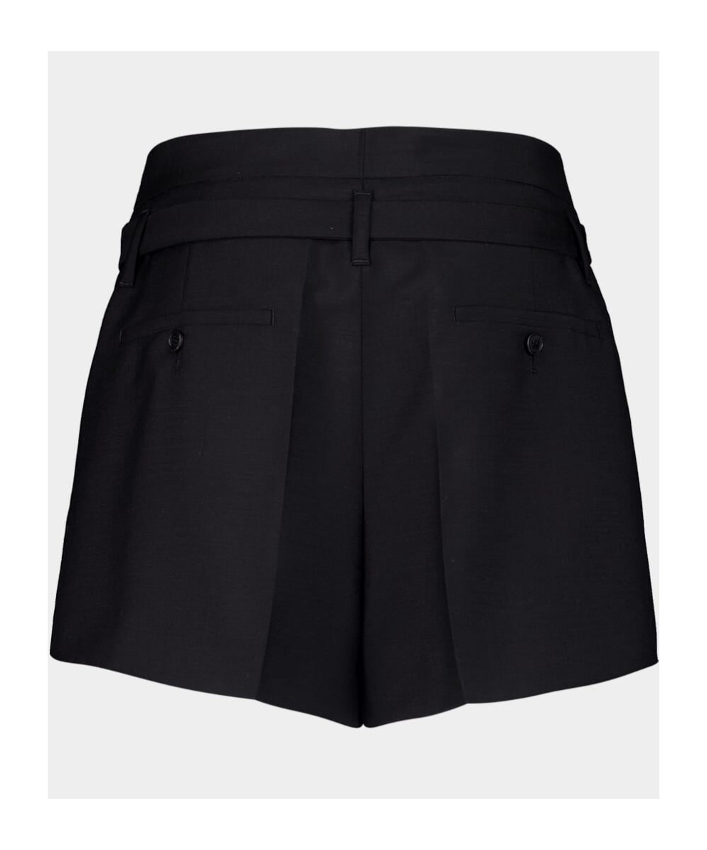 Prada High-waist Shorts In Black