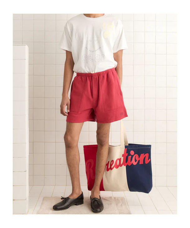 Bode Men Embroidered Canvas Recreation Shopping Bag