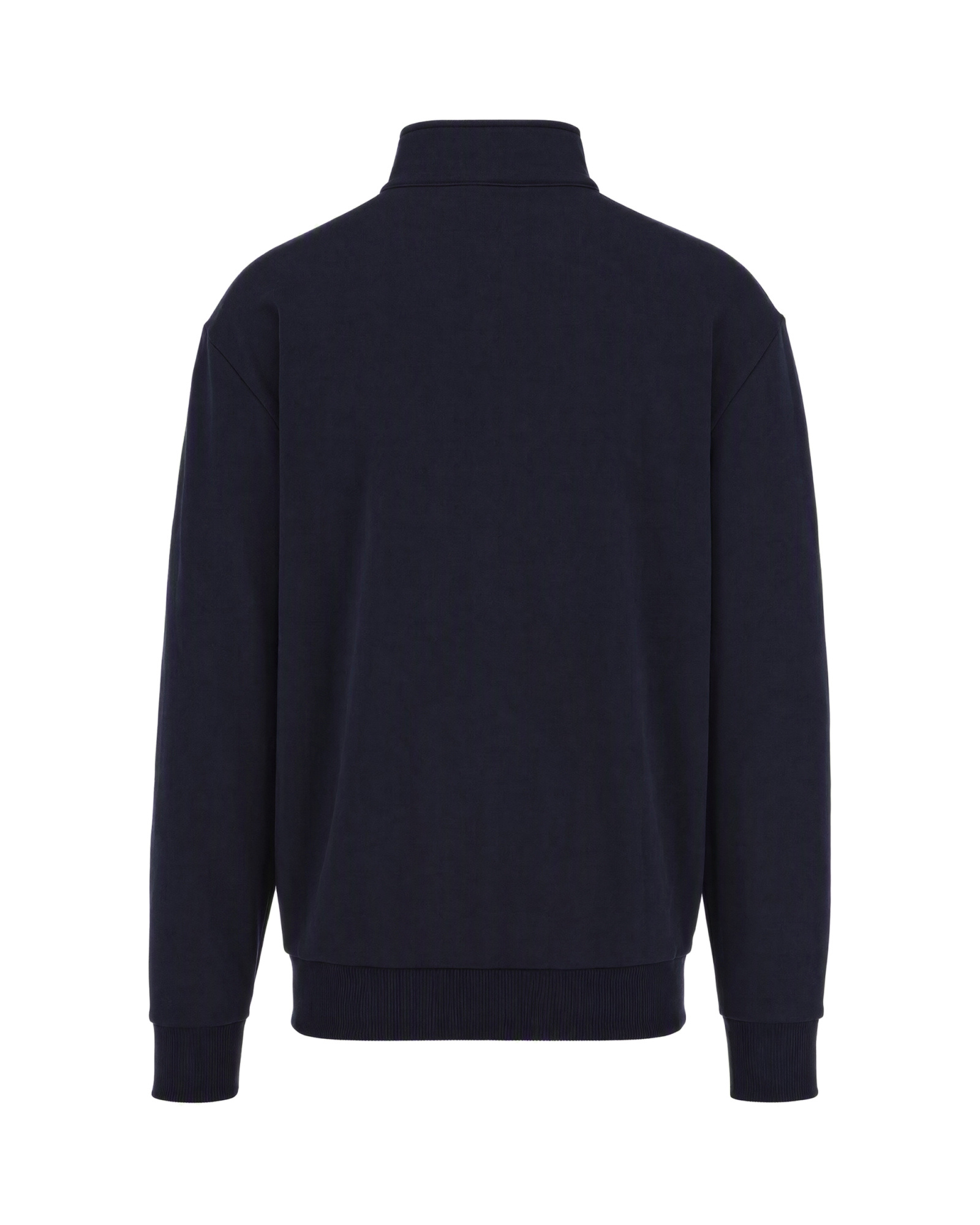 Lacoste Logo Patch Half-zip Sweatshirt In Blue