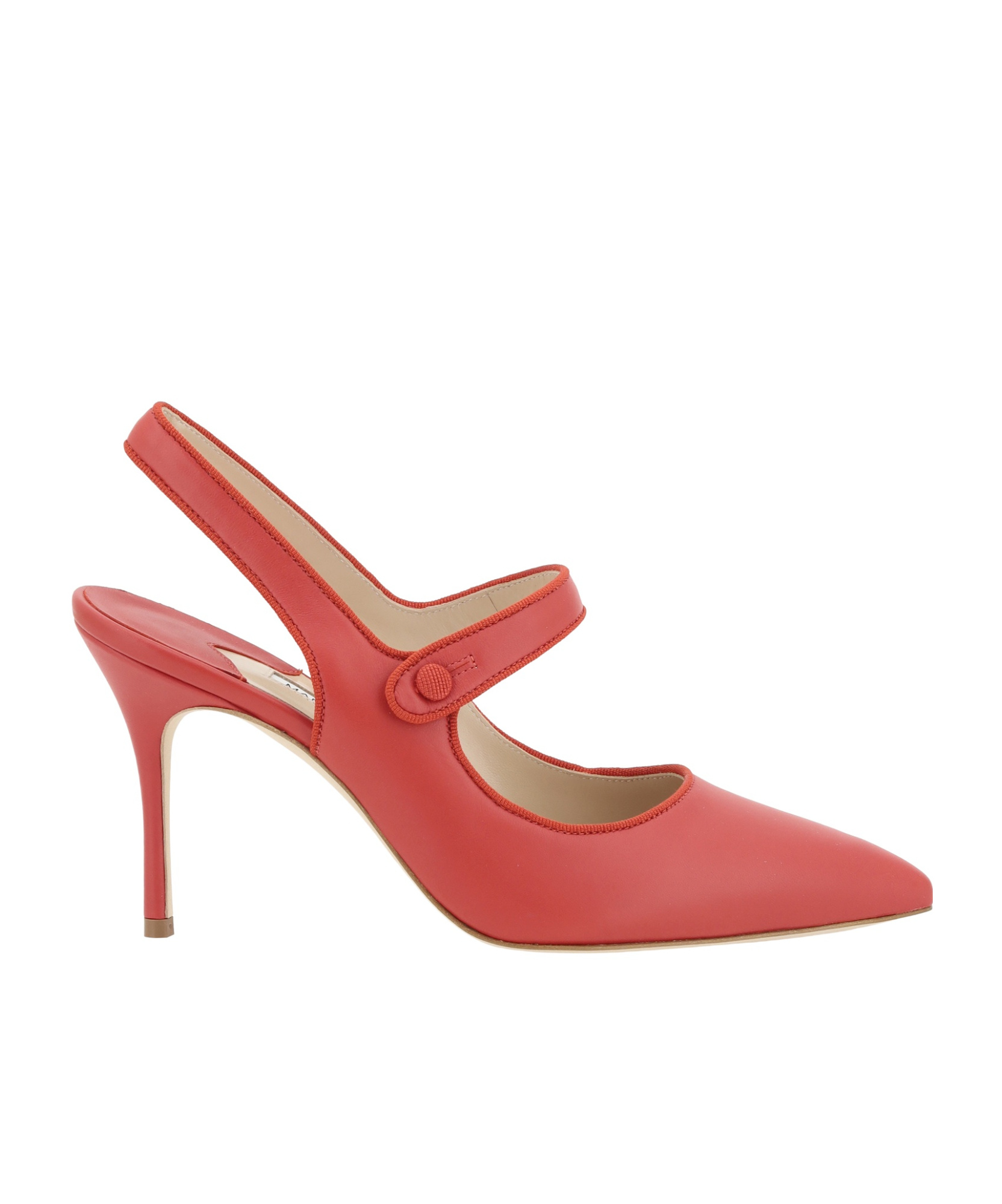 Manolo Blahnik Camparisli Pumps In Red