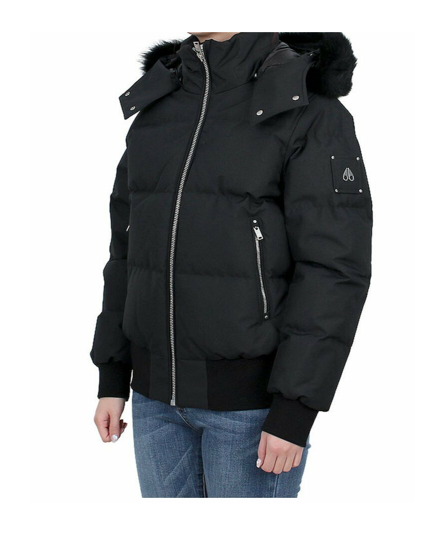 Moose Knuckles Women's Jacket With Logo In Black