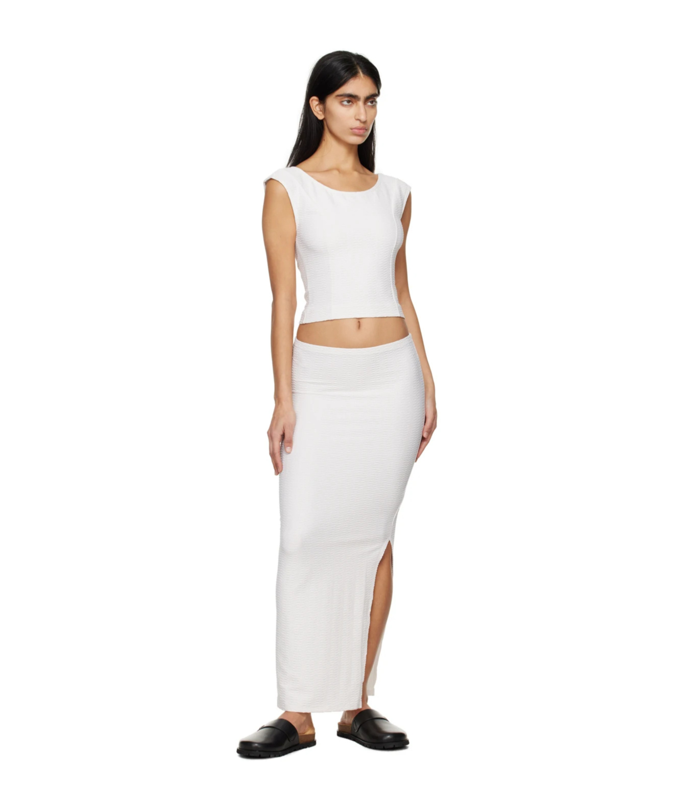 Apc Salome Split Skirt In White