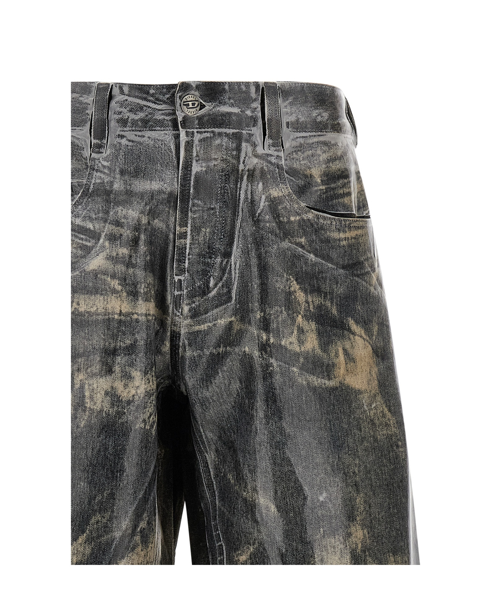 Diesel 1997 D-enim Muc Fsh1 Casual Trousers In Black