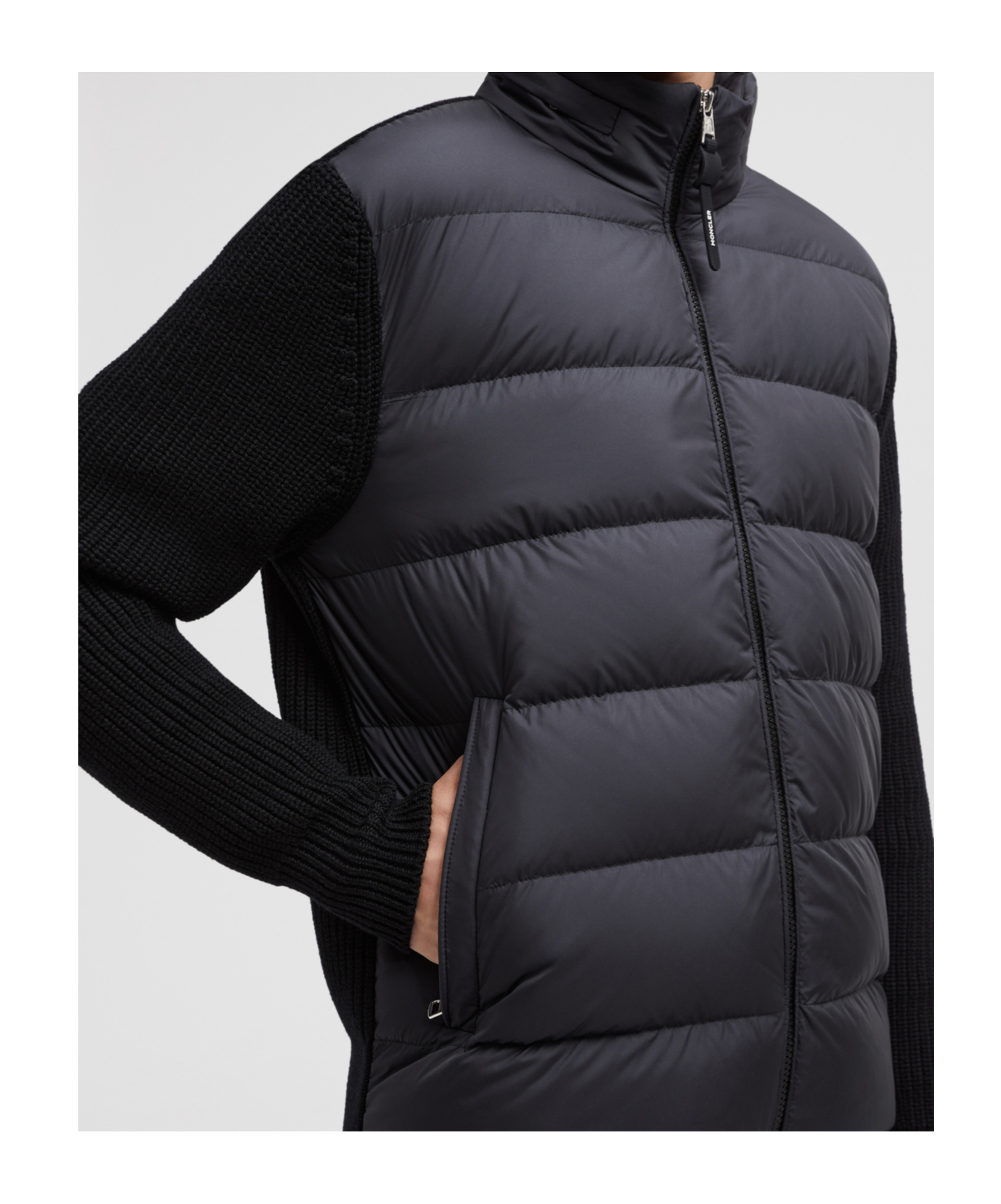Moncler Logo-patch Cardigan In Black