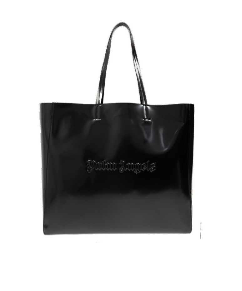 Palm Angels Logo-embossed Tote Bag In Black