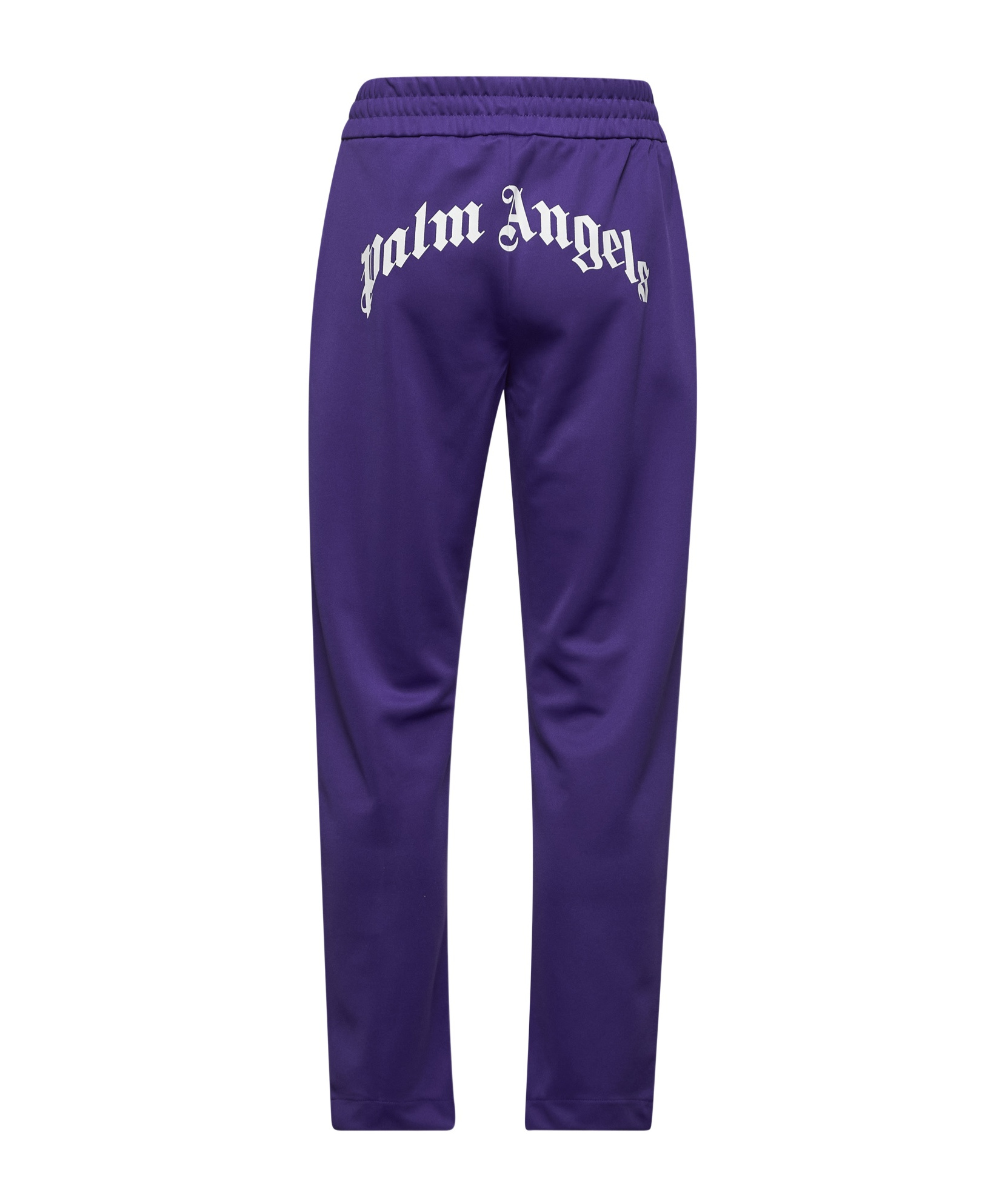 Palm Angels Logo Curved Back Track Pants In Blue