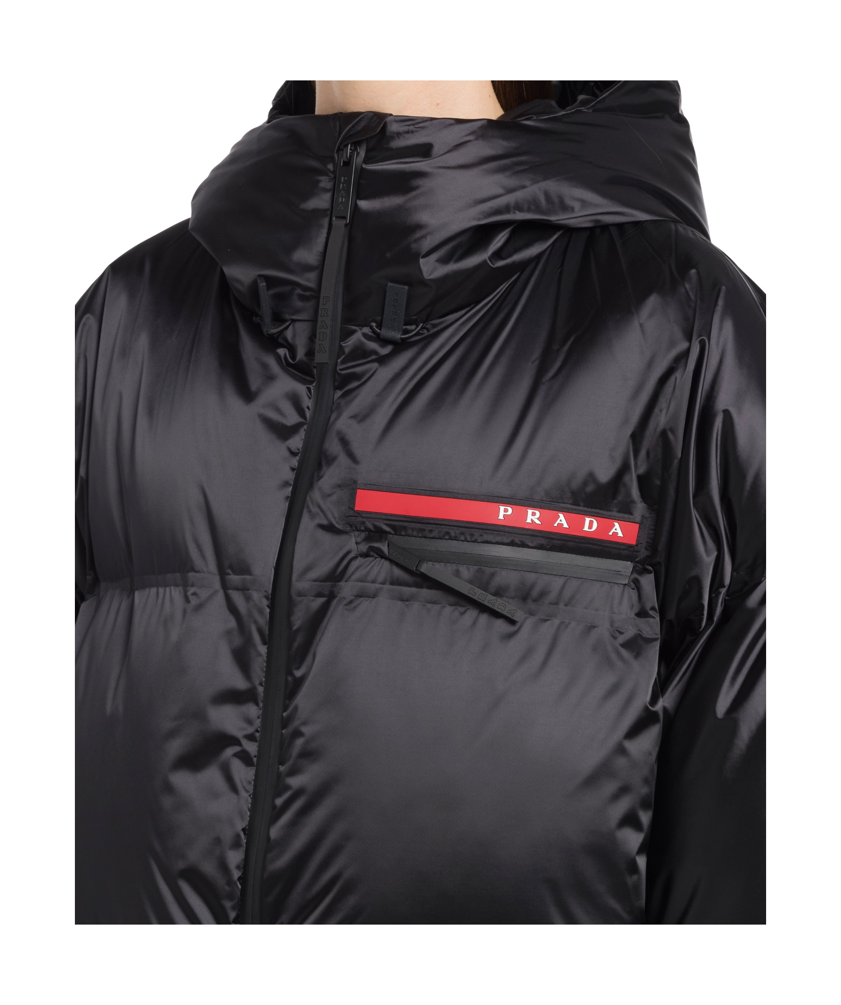 PRADA OVERSIZED TECHNICAL NYLON DOWN JACKET
