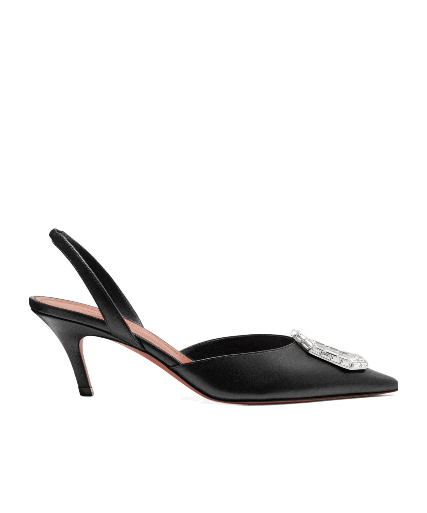 Shop Amina Muaddi Camelia 60mm Slingback Pumps In Black