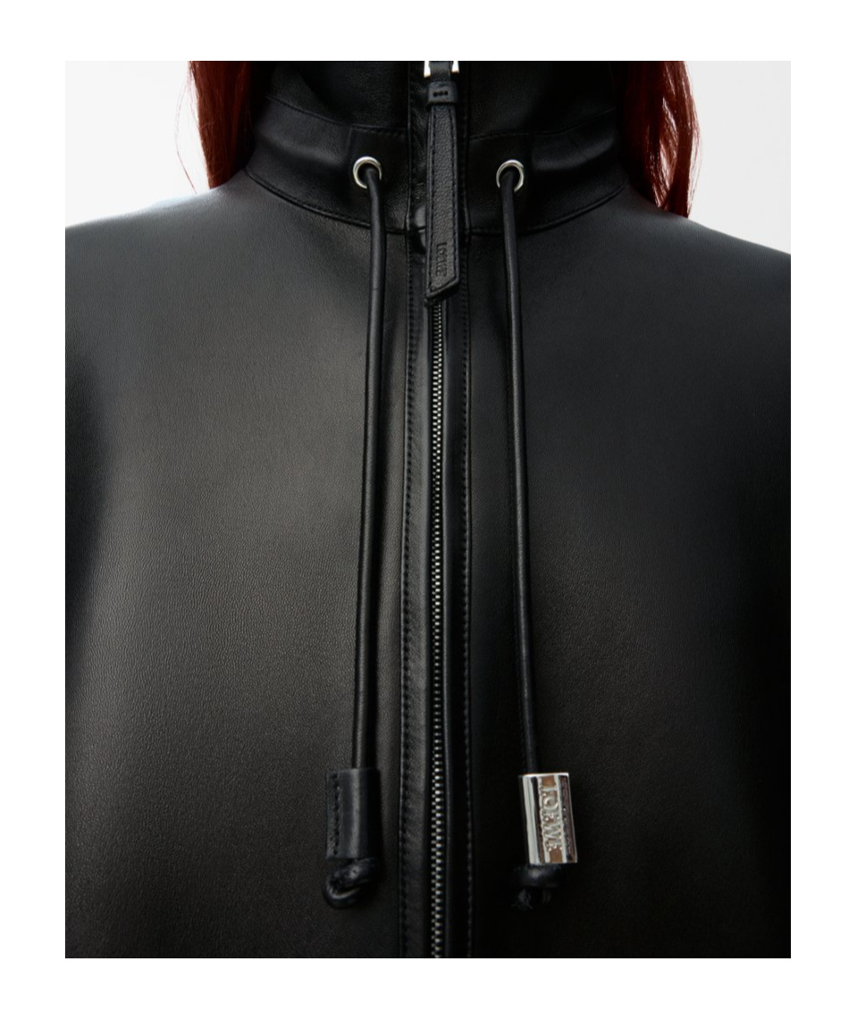 Loewe Zip-up Jacket In Nappa Lambskin In Black