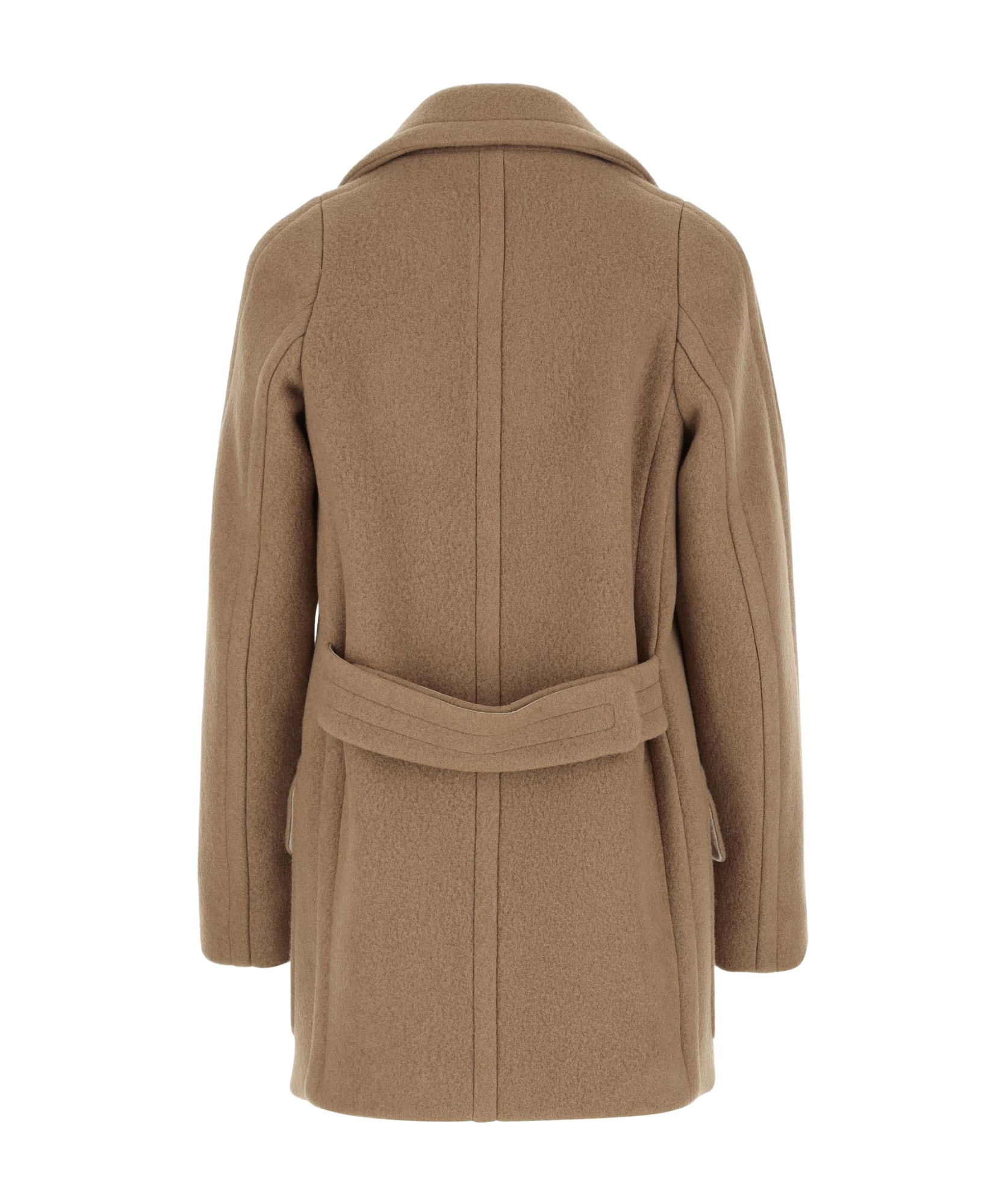 Dries Van Noten Double-breasted Wool Coat In Brown
