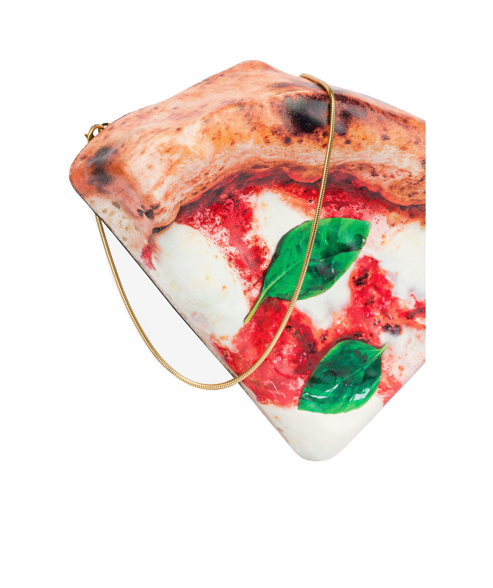 Moschino Pizza-like Shoulder Mini Bag In Red