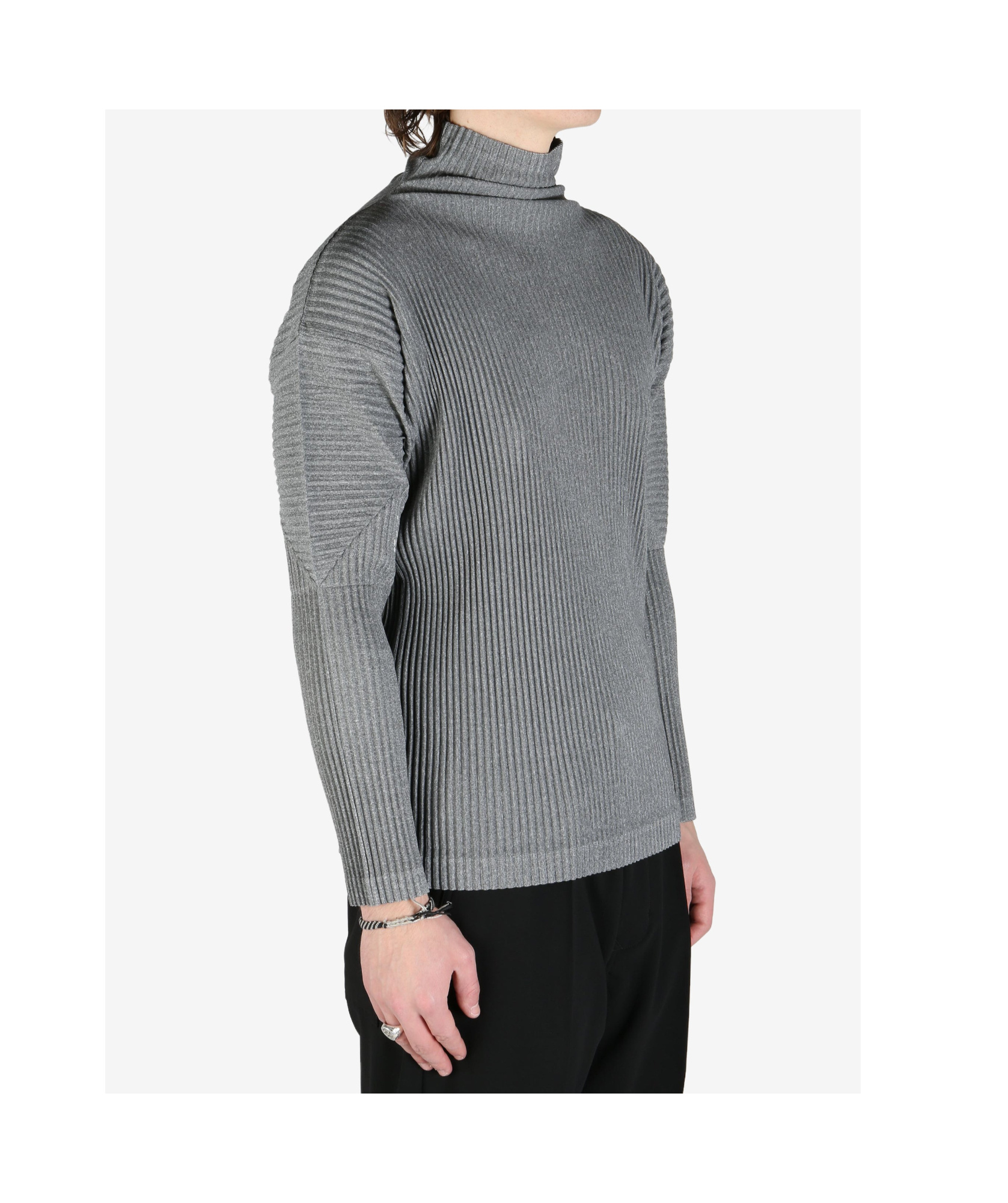 Issey Miyake Pleats Top In Gray