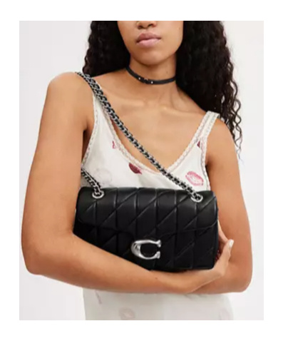Coach Buy Now Tabby Shoulder Bag 26 With Quilting In Black