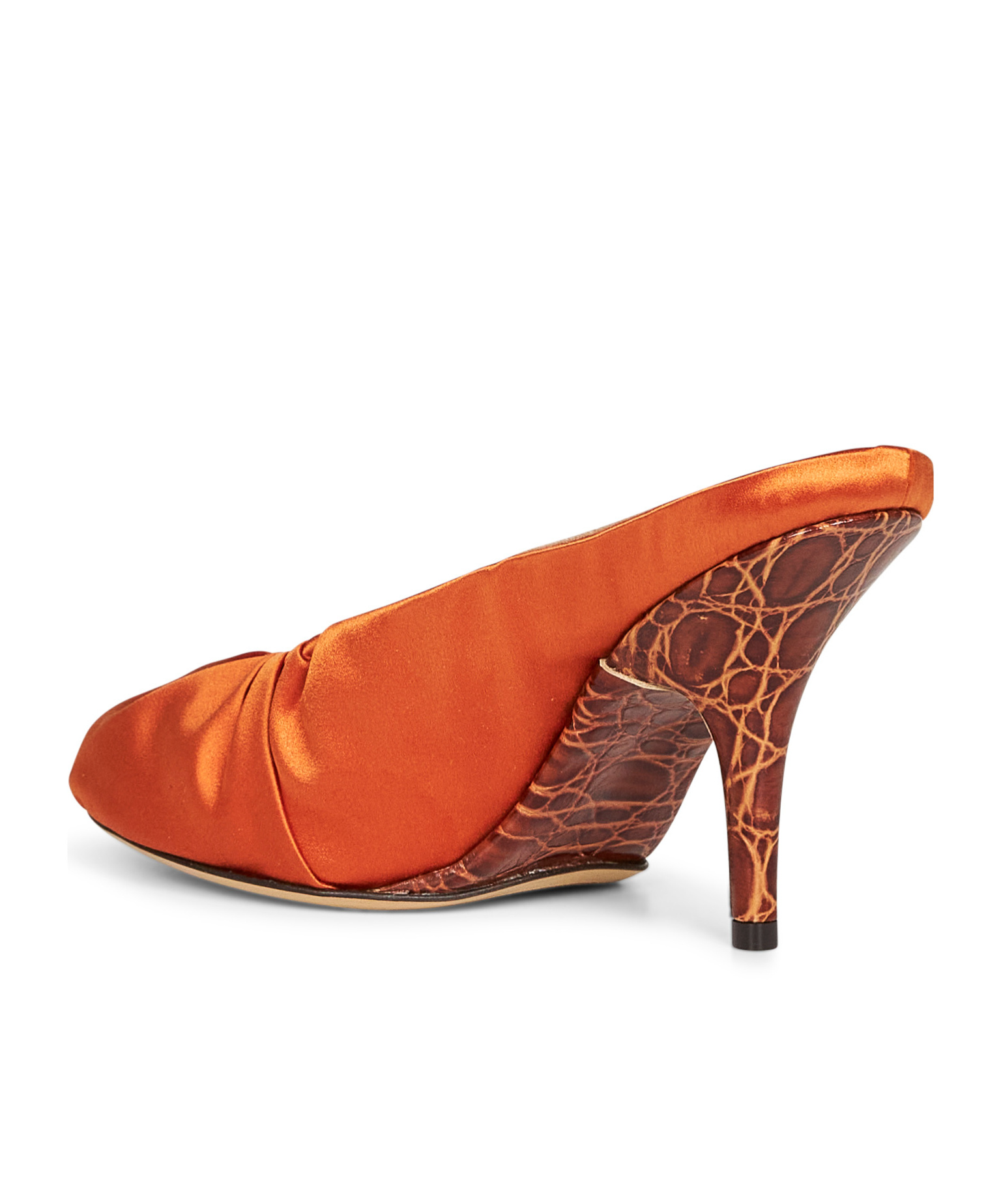 Dries Van Noten Slingback High Heels In Orange