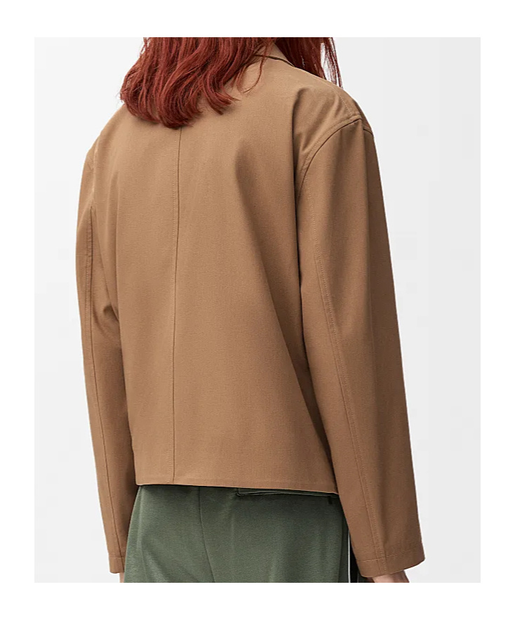 Loewe Cotton Jacket With Contrast Pocket And Front Pockets