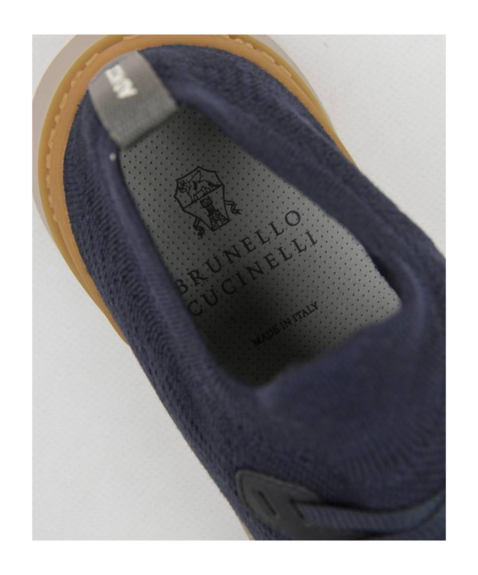 Brunello Cucinelli Sneakers With Mesh Panels In Black